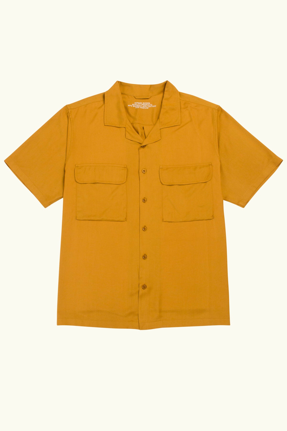 Repare Goods Short Sleeve Camp Collar Shirt