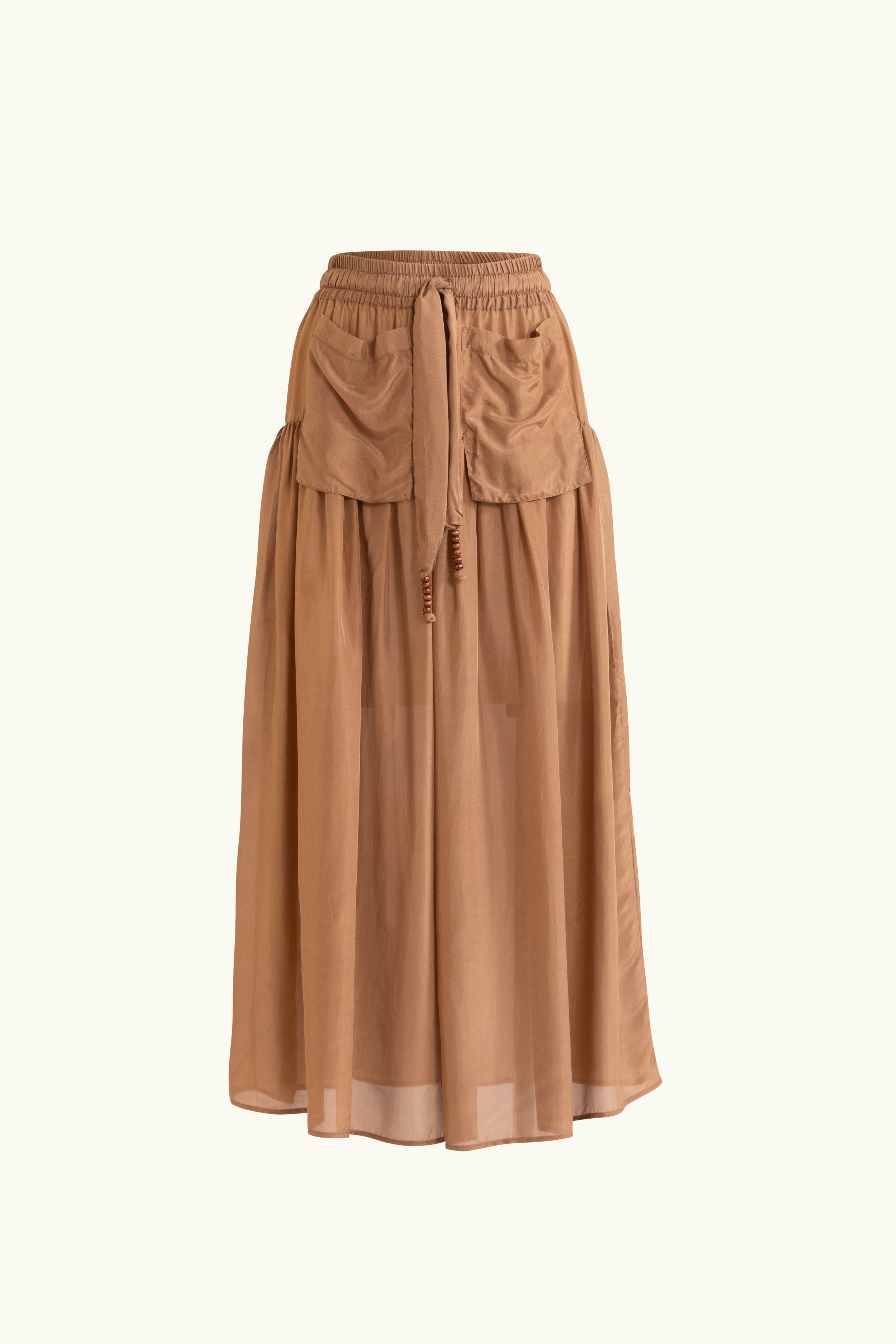 Amal Silk Habotai Skirt