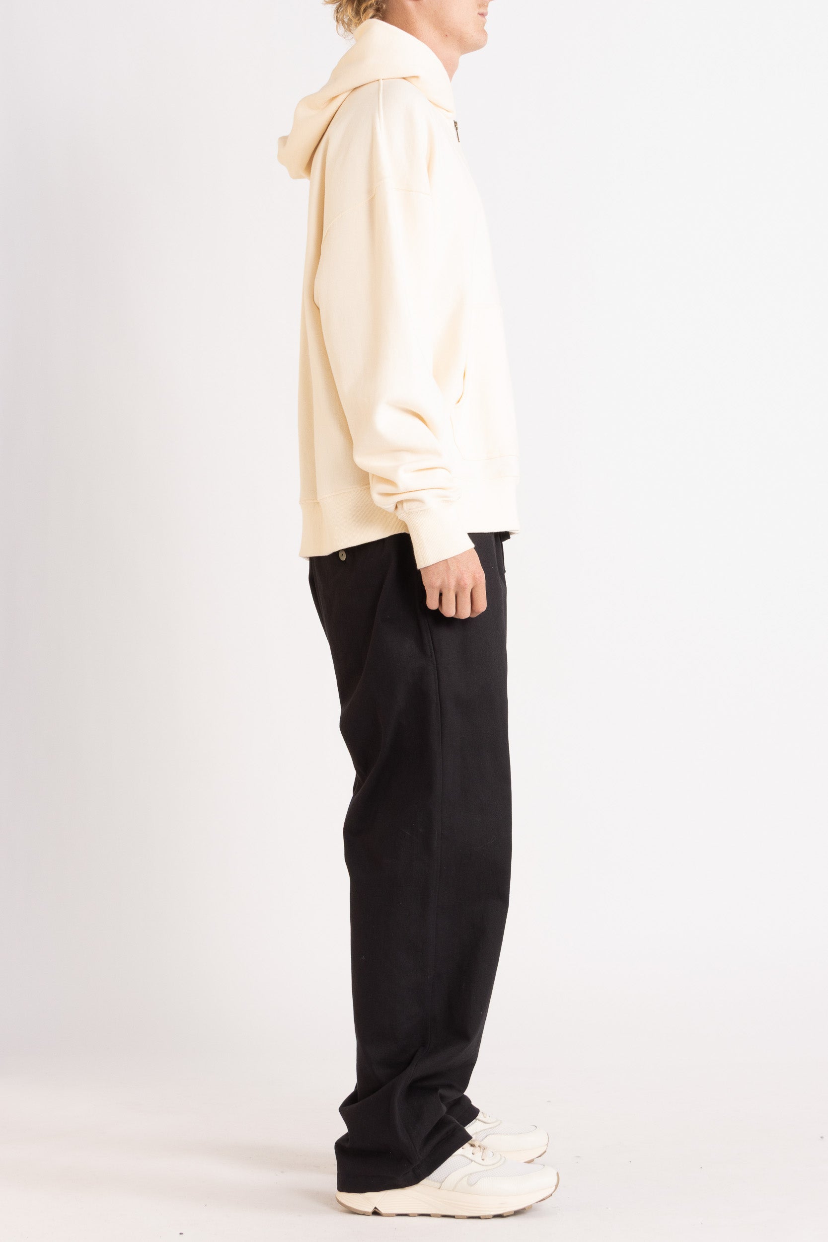 Anders Cotton Logo Zip Hoodie