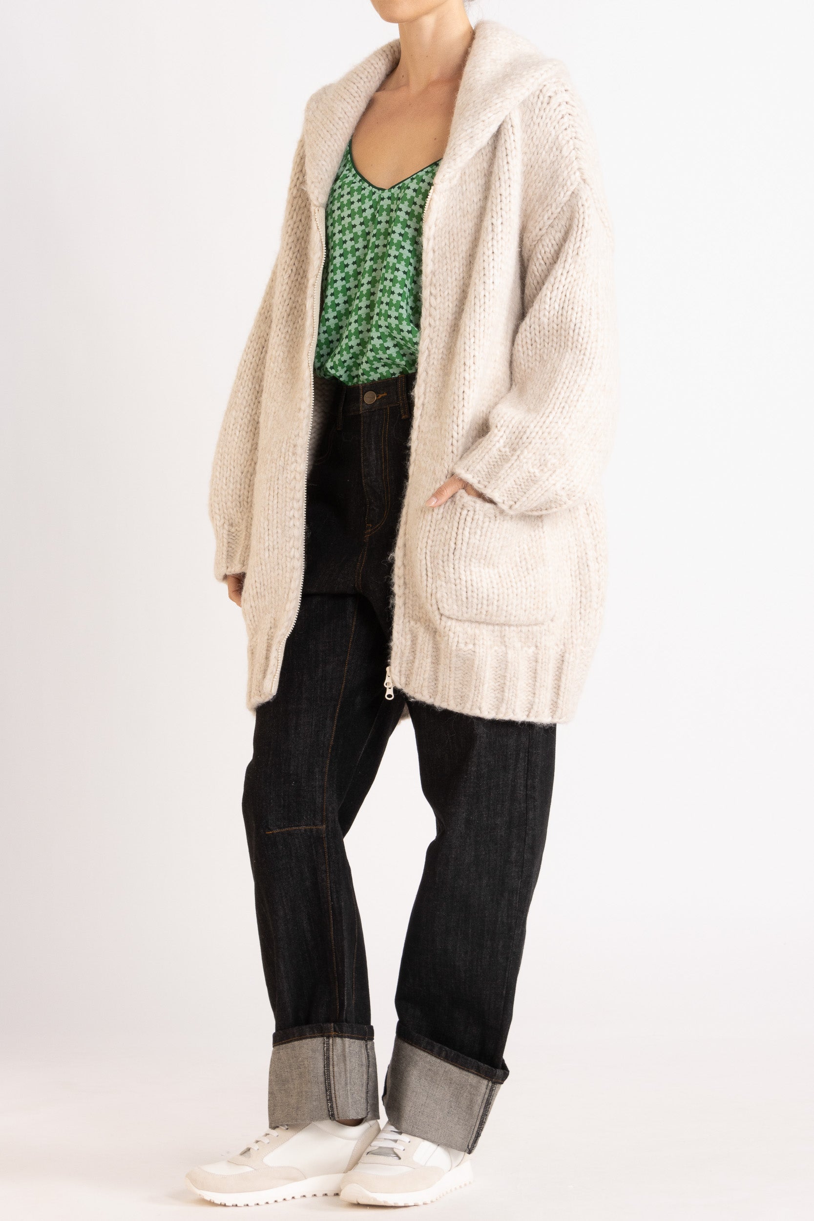 Beatrix Hand-Knit Cardigan