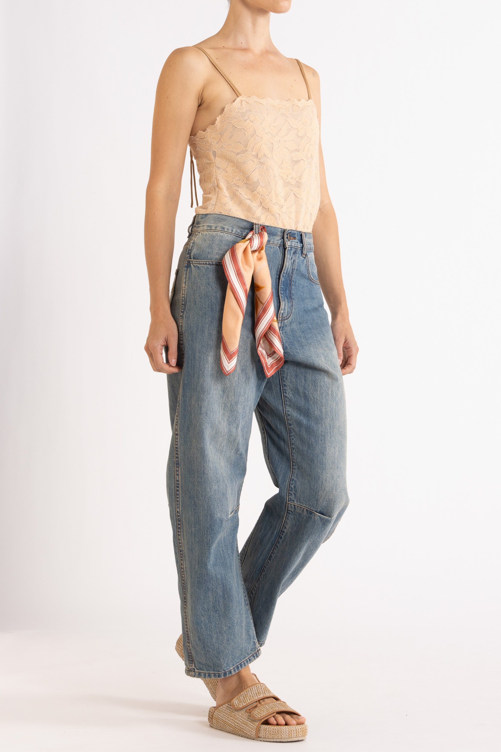 Gia Bow Leg Denim Jean