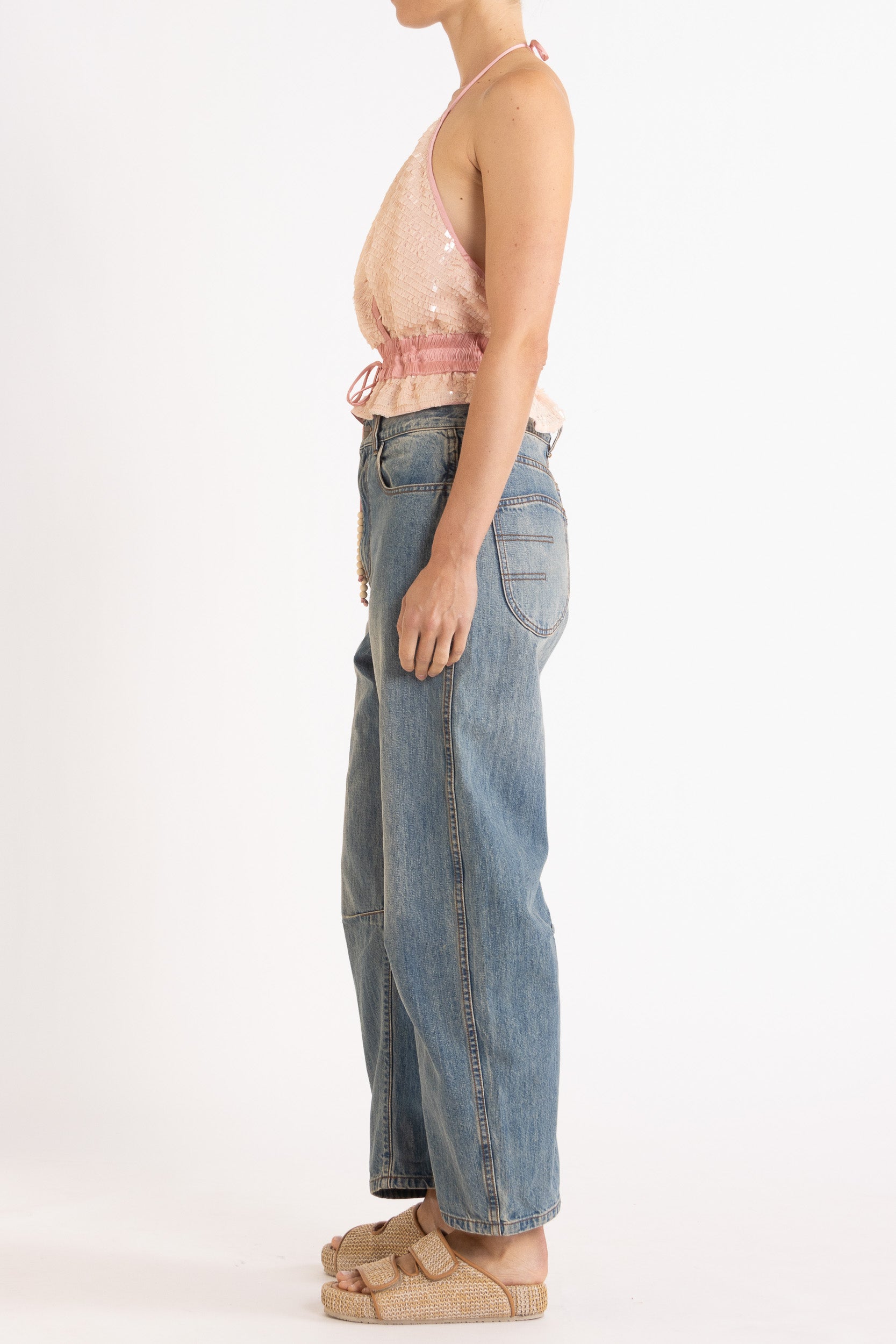 Marella Halter Neck Sequin Top