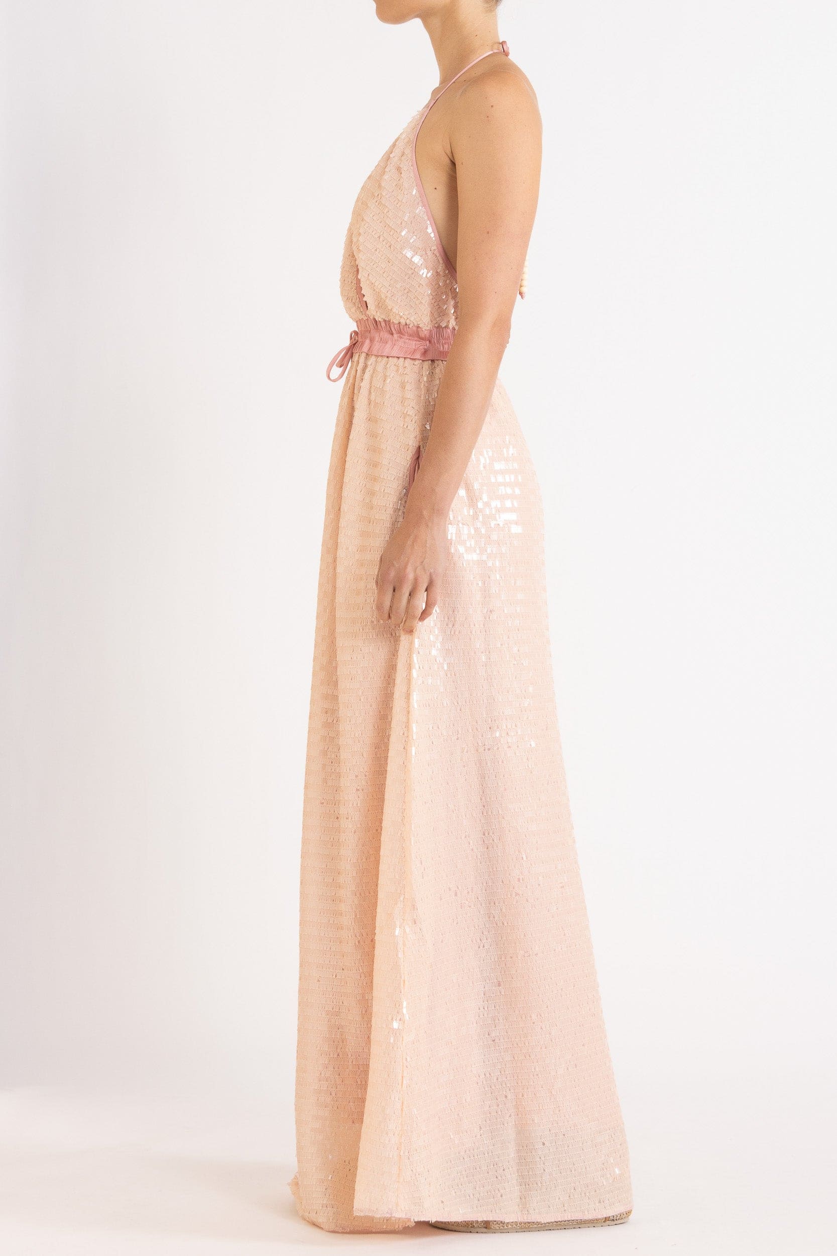 Marella Halter Neck Sequin Dress