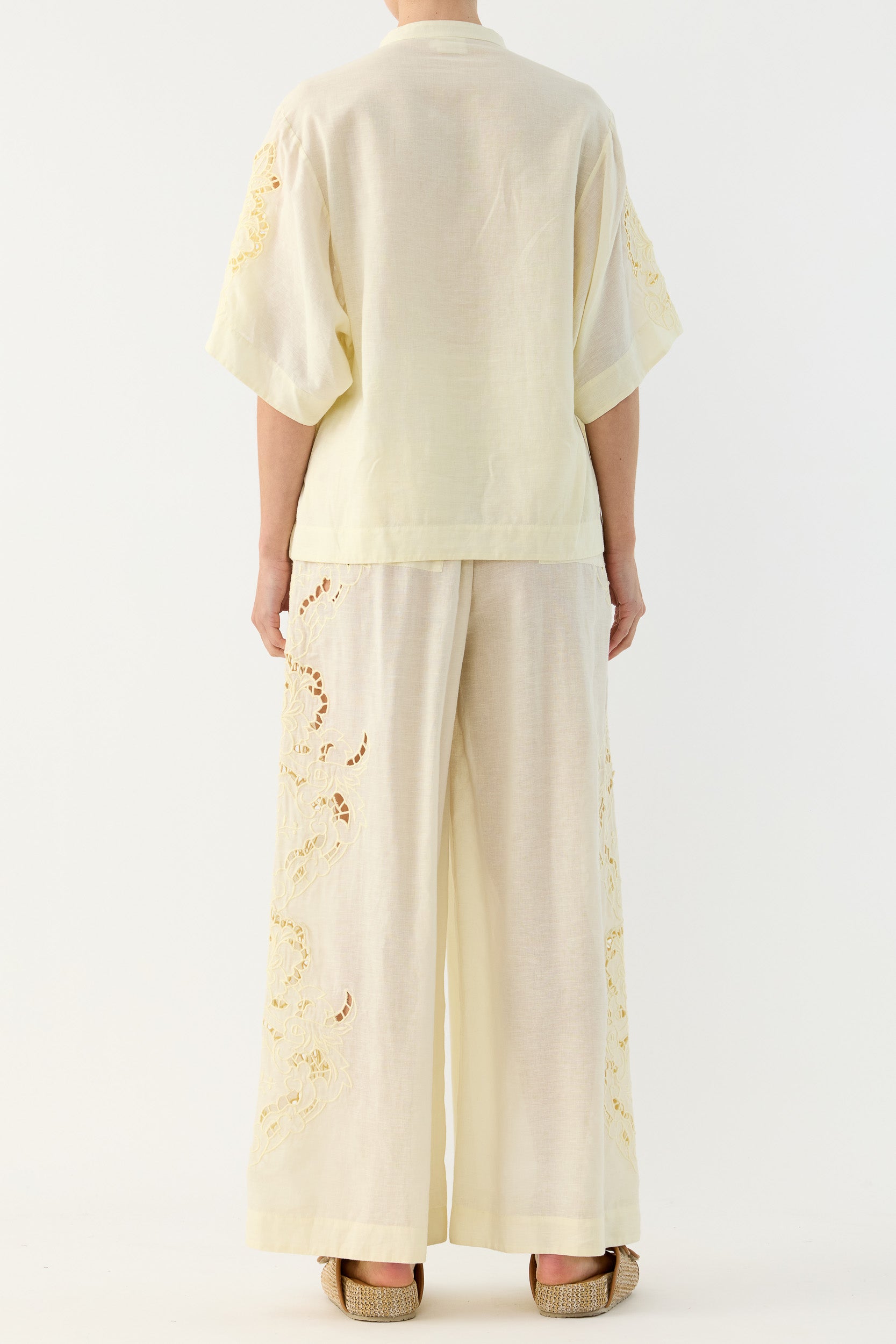 Pascal Embroidered Cutout Shirt