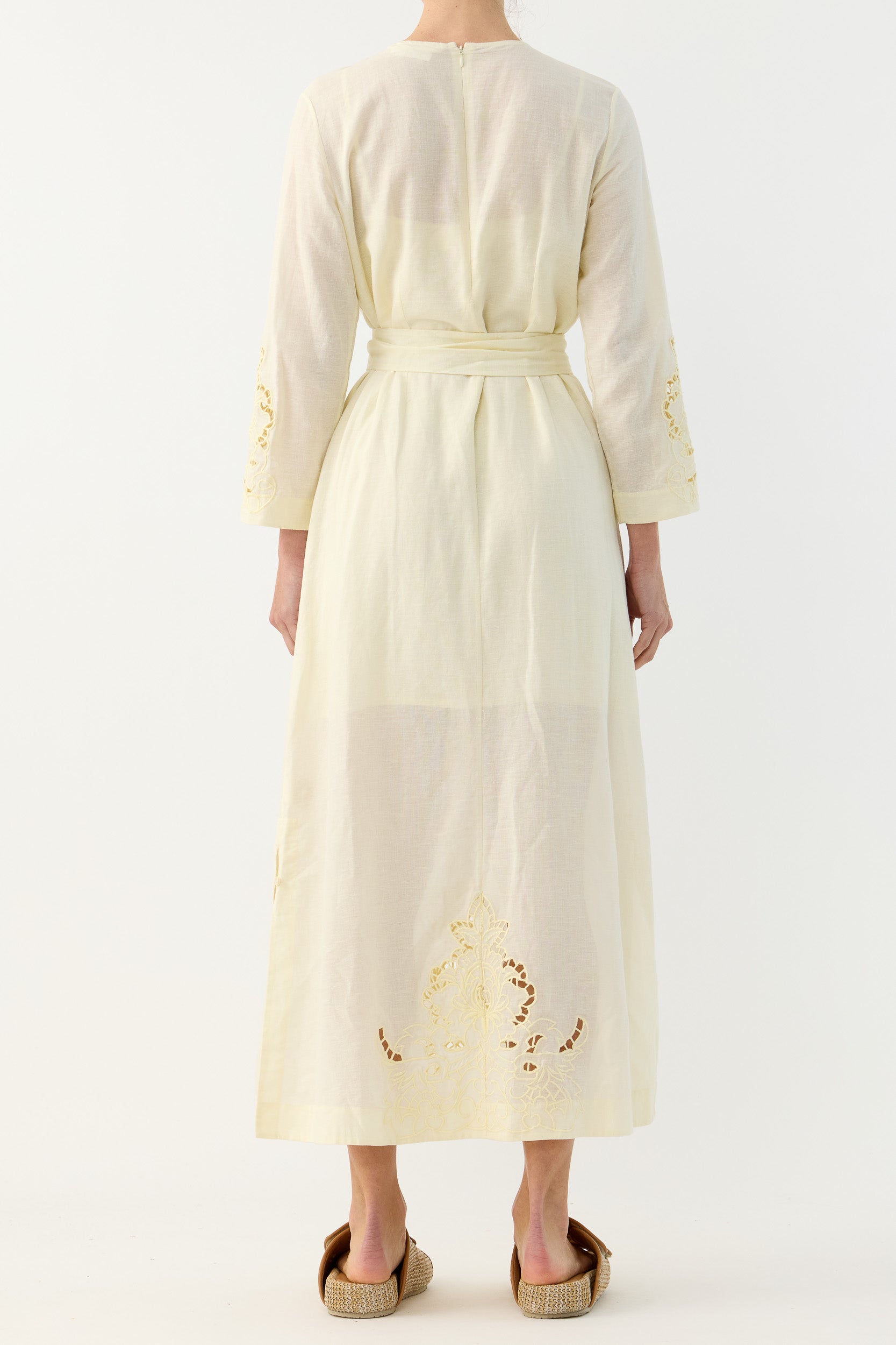 Pascal Embroidered Cutout Tunic Dress