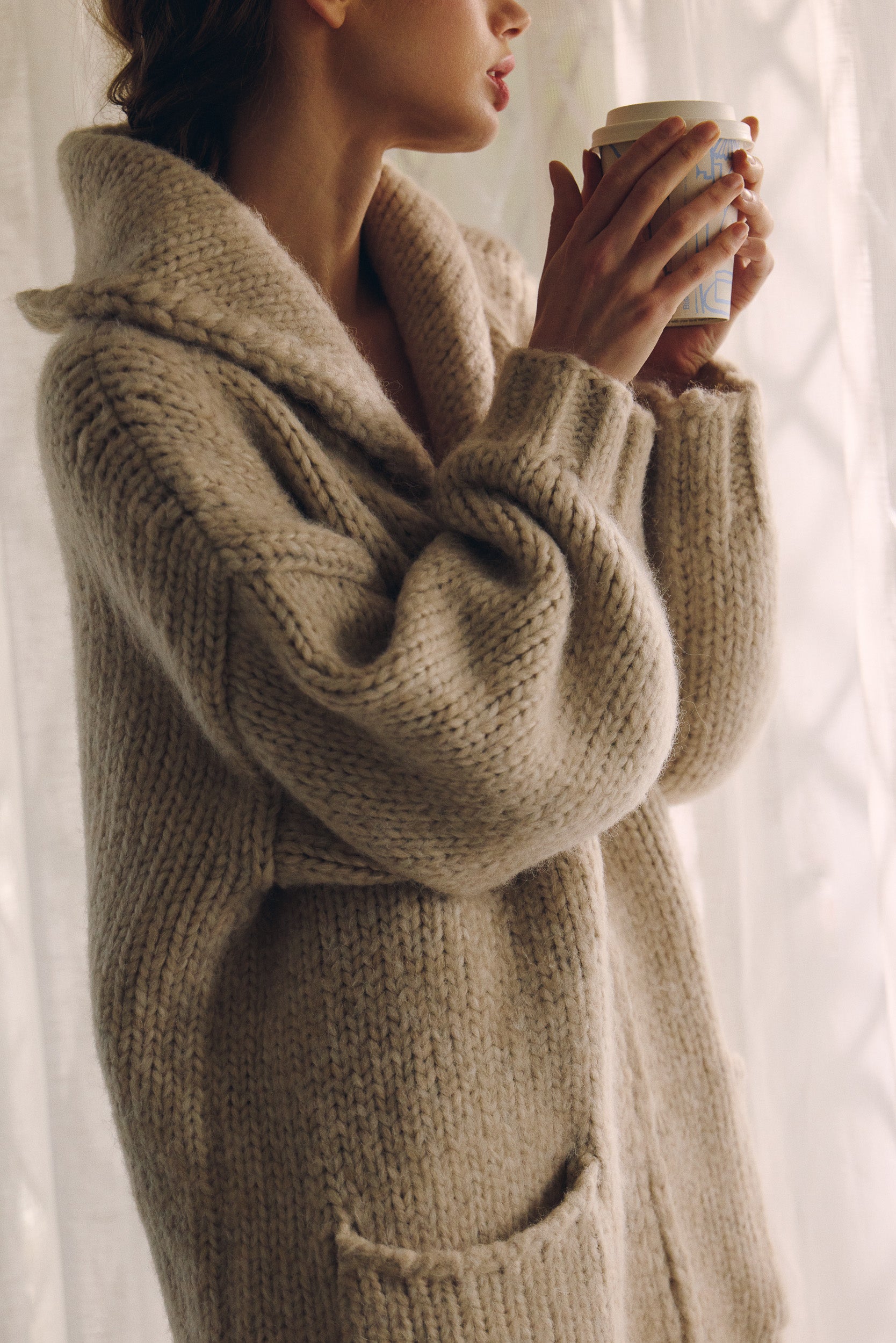 Beatrix Hand-Knit Cardigan