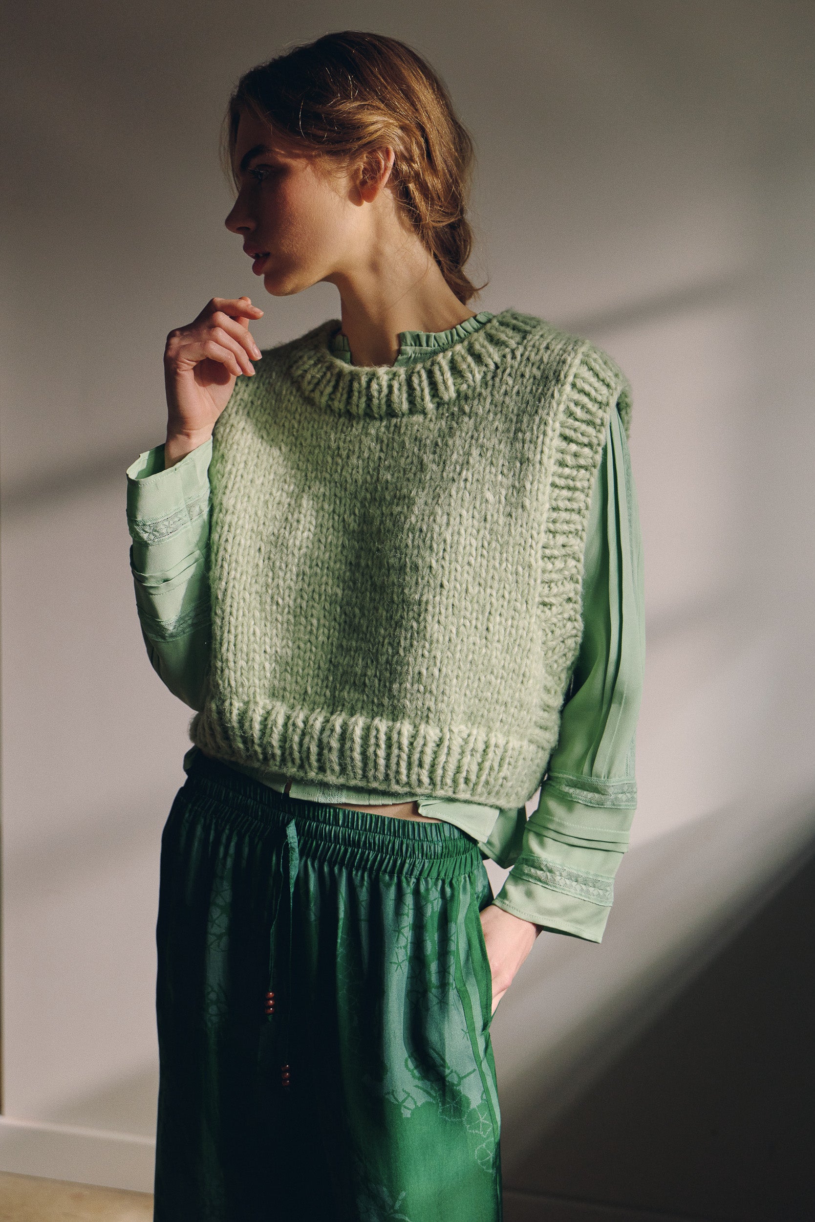 Beatrix Hand-Knit Vest