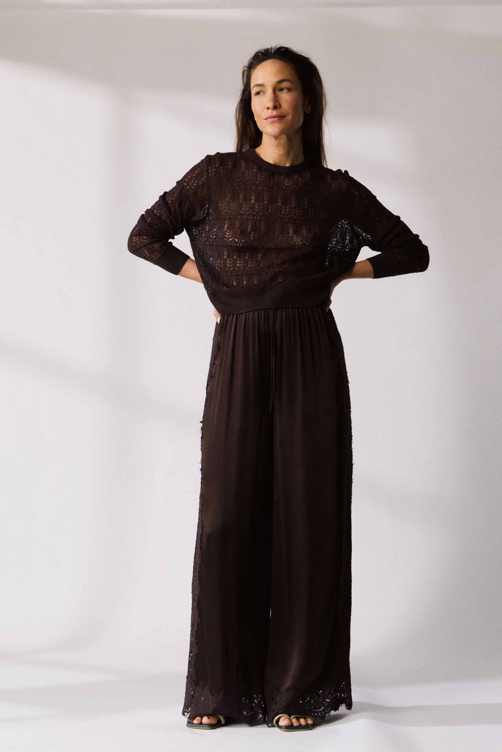 Bailey Pointelle Knit Sweater