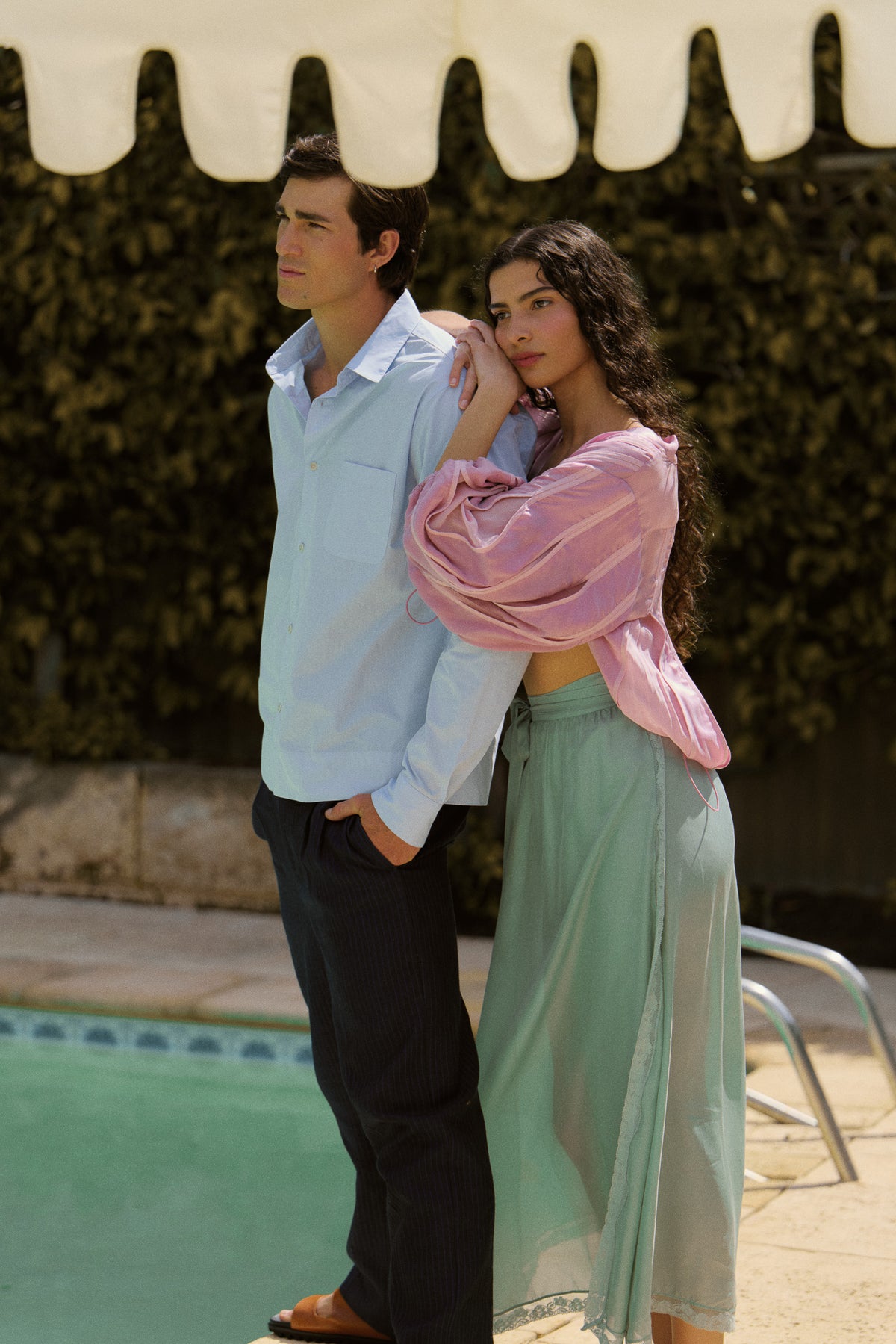 Eli Silk Habotai Wrap Skirt