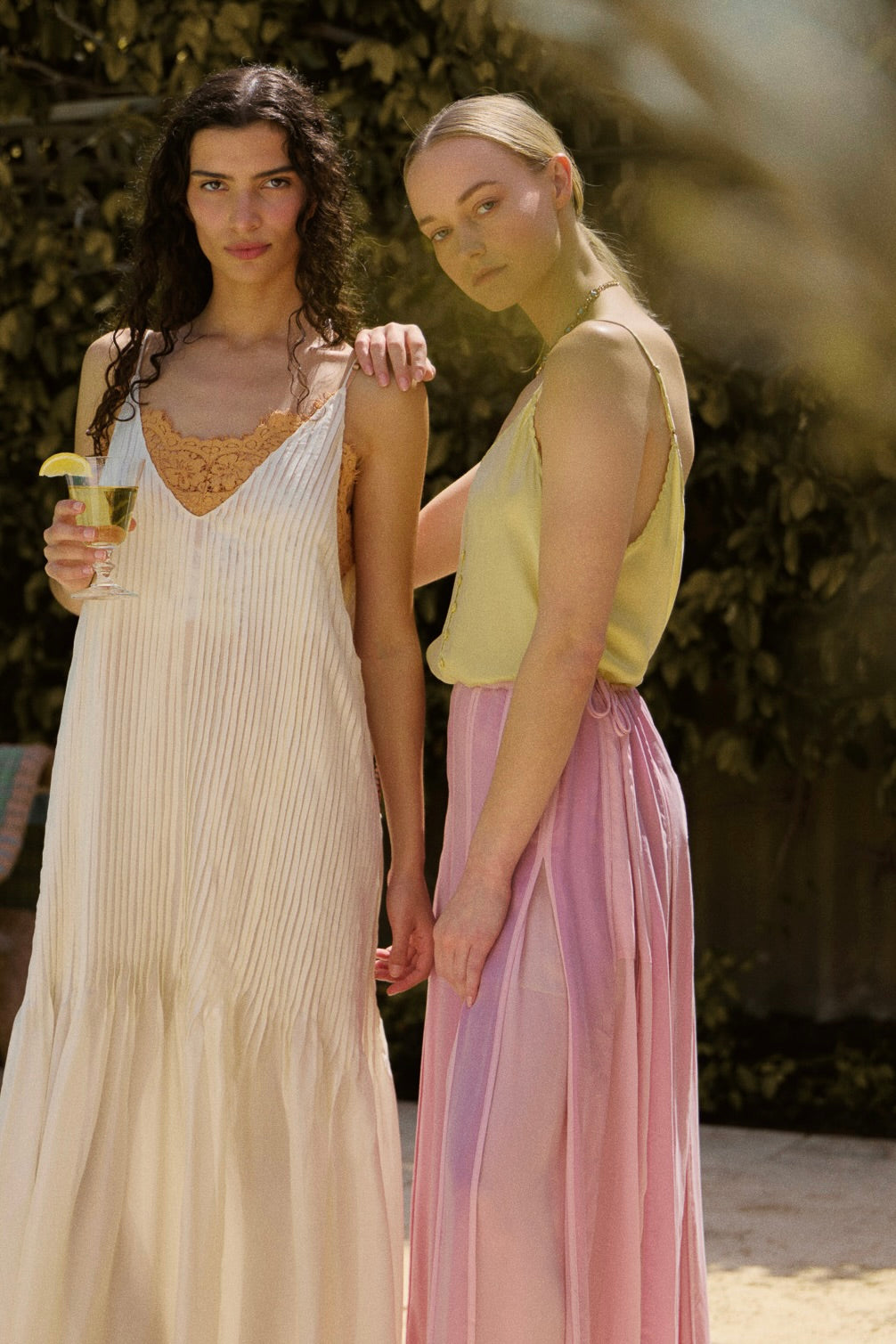 Evara Box Pleat Skirt