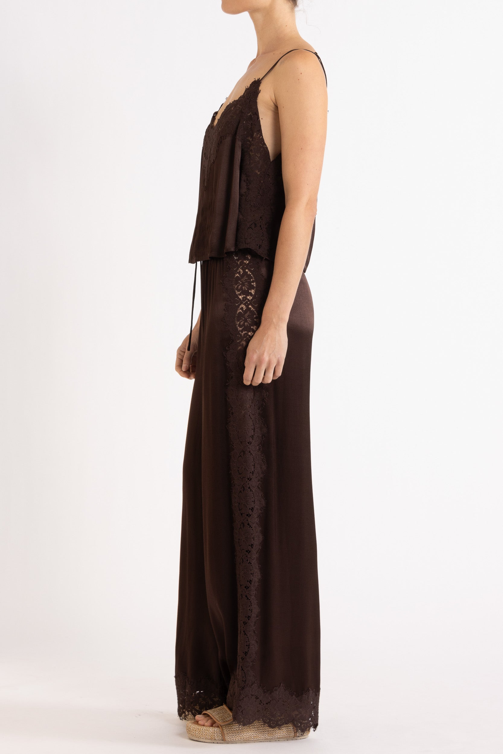 Lenny Satin Lace Cami