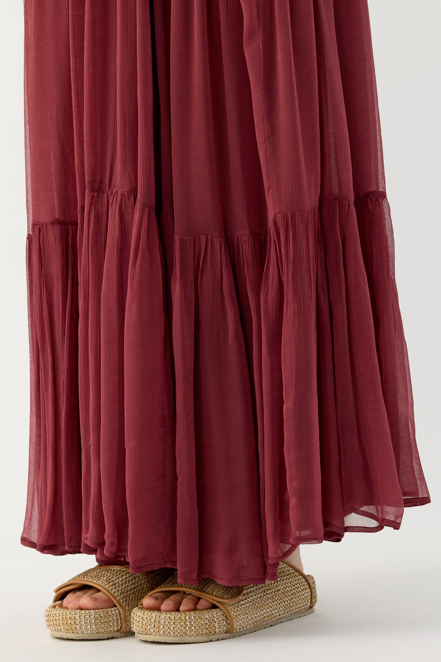 Lucinda Crinkle Chiffon Maxi Dress