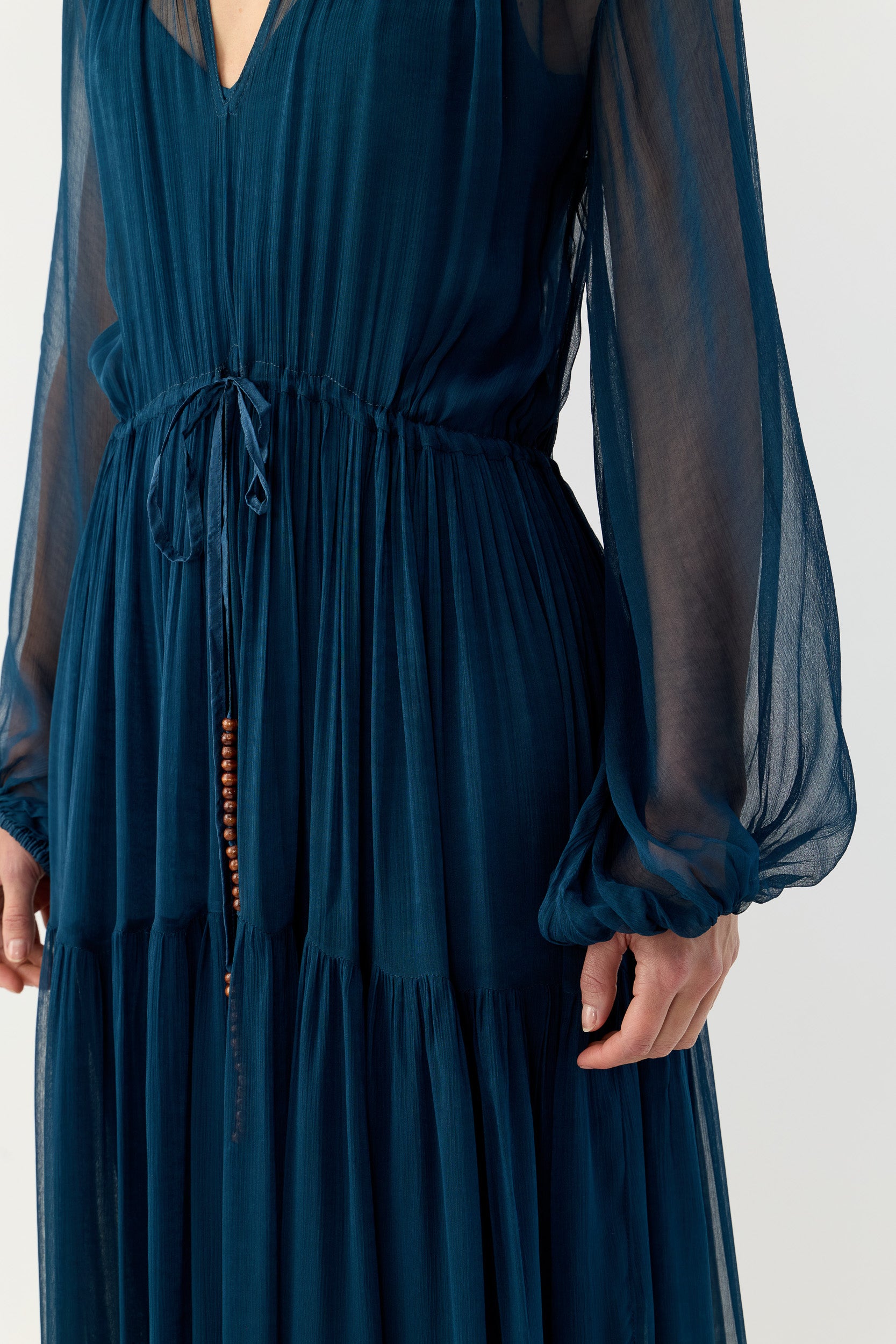 Lucinda Crinkle Chiffon Maxi Dress