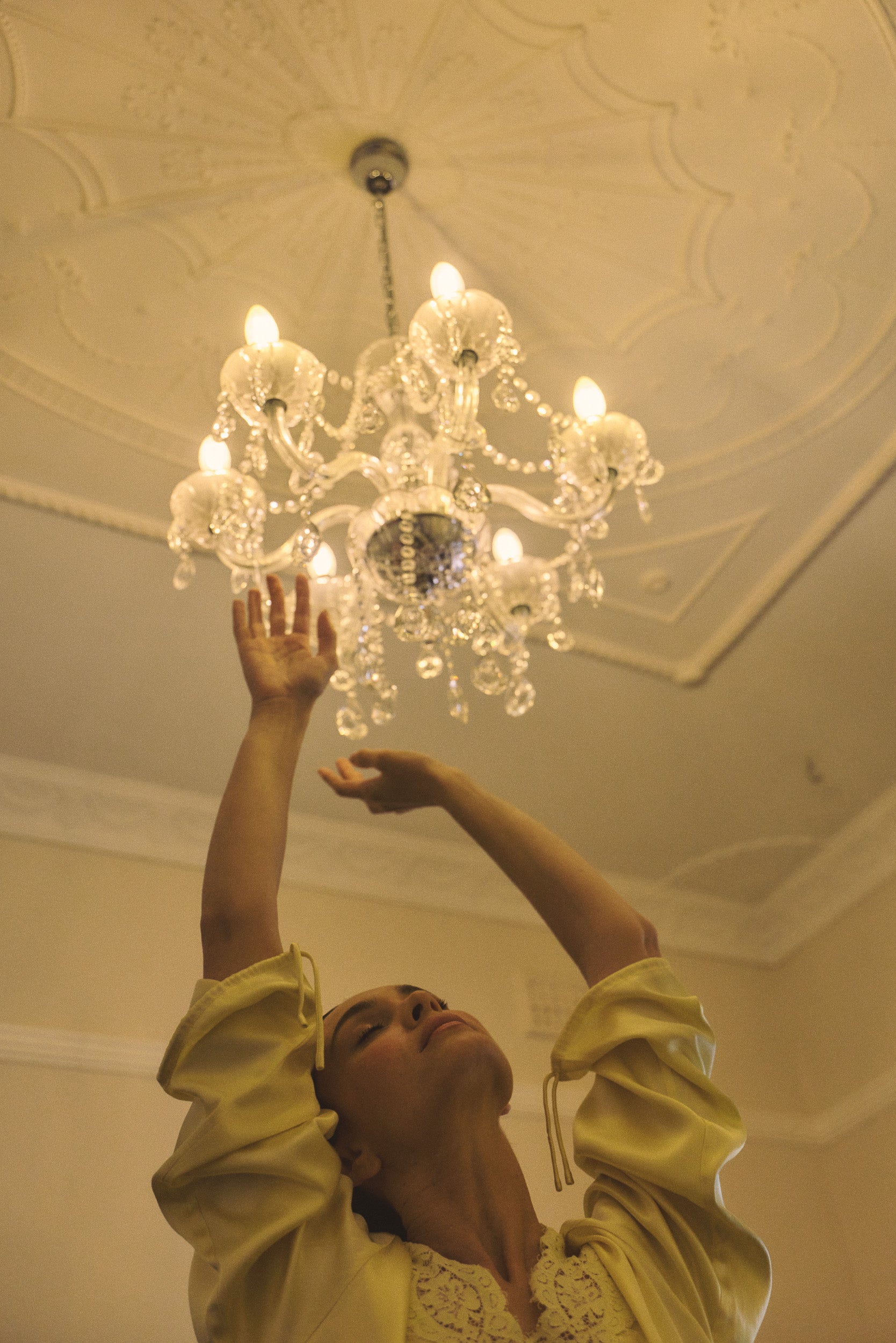 Lenny Satin Lace Long Sleeve Top