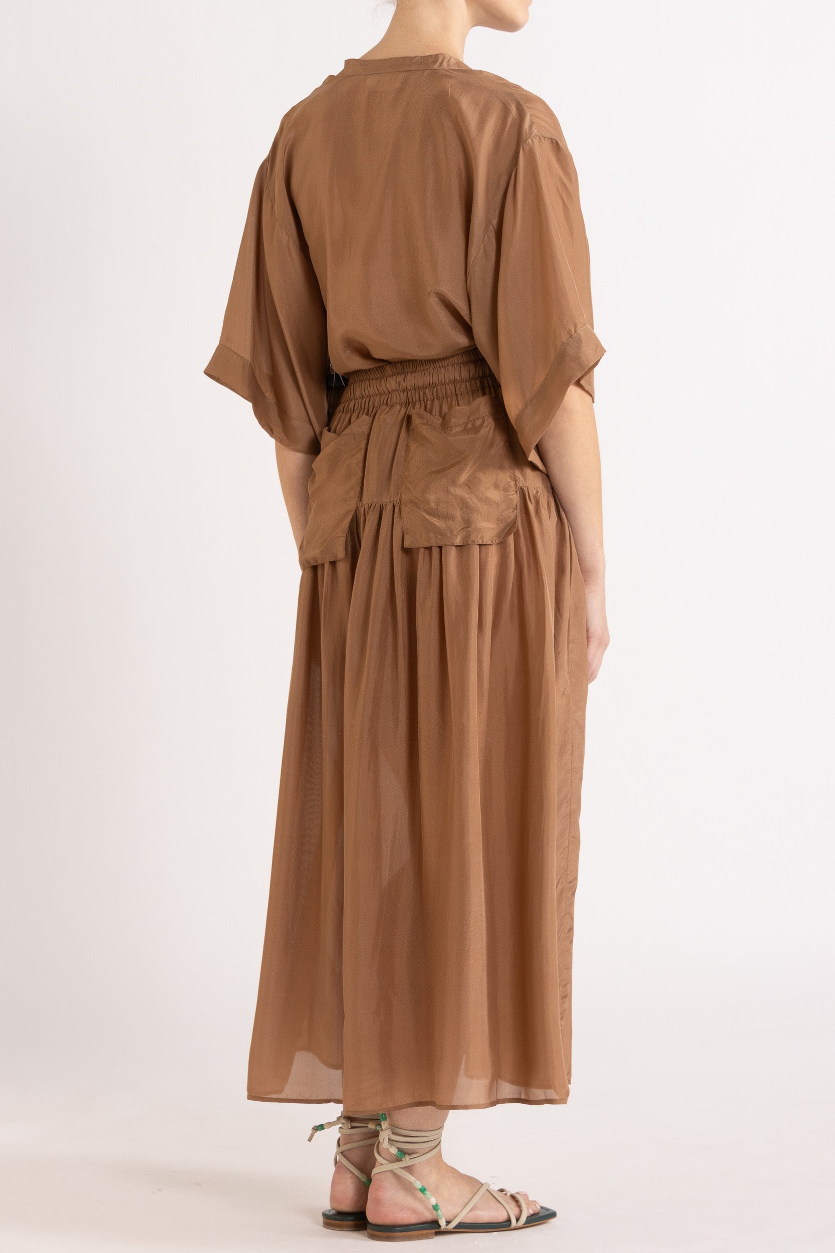 Amal Silk Habotai Skirt