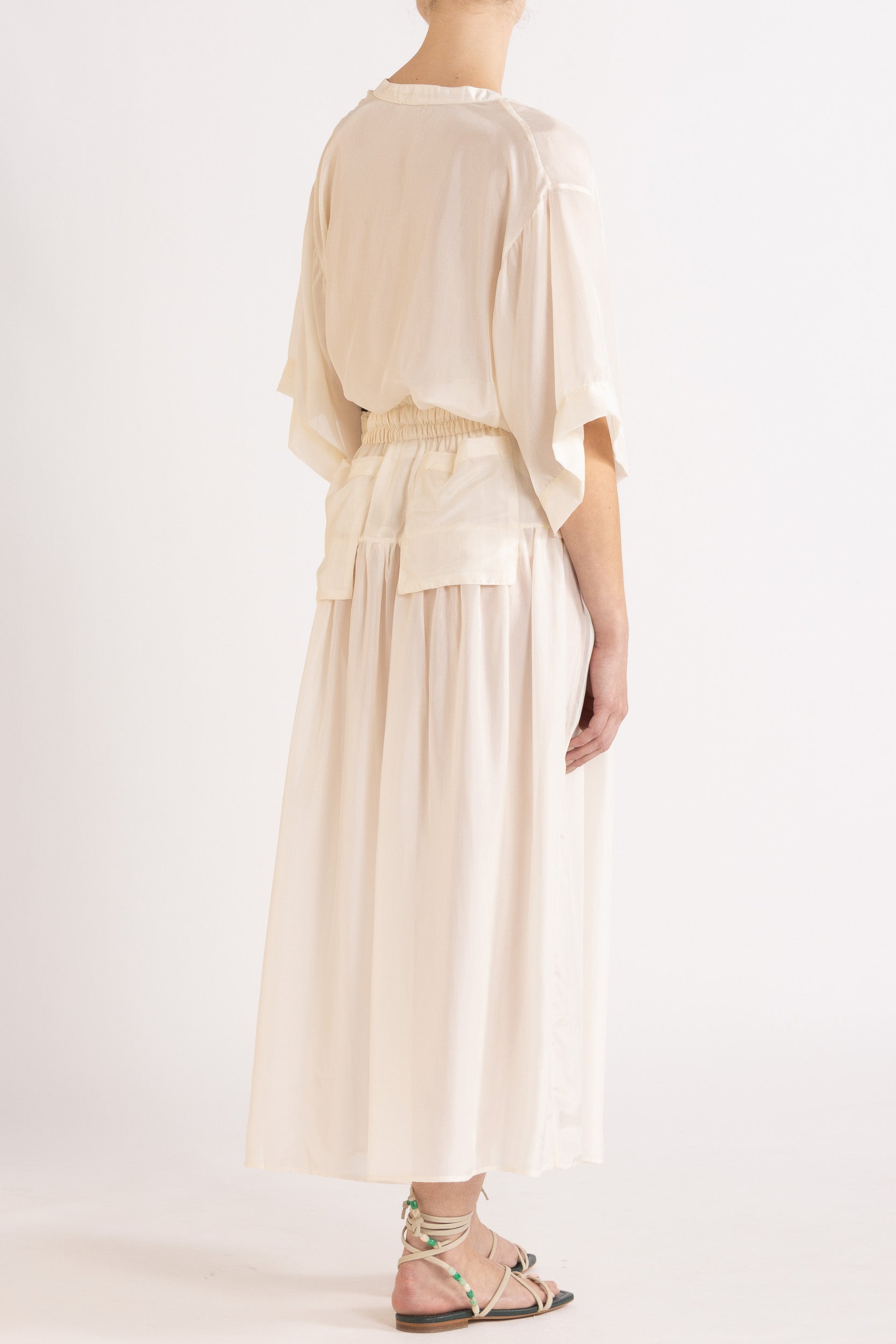 Amal Silk Habotai Skirt