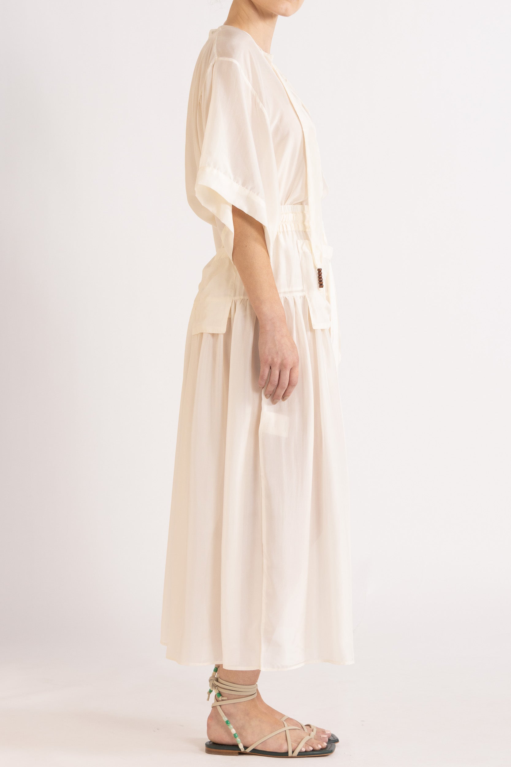 Amal Silk Habotai Skirt