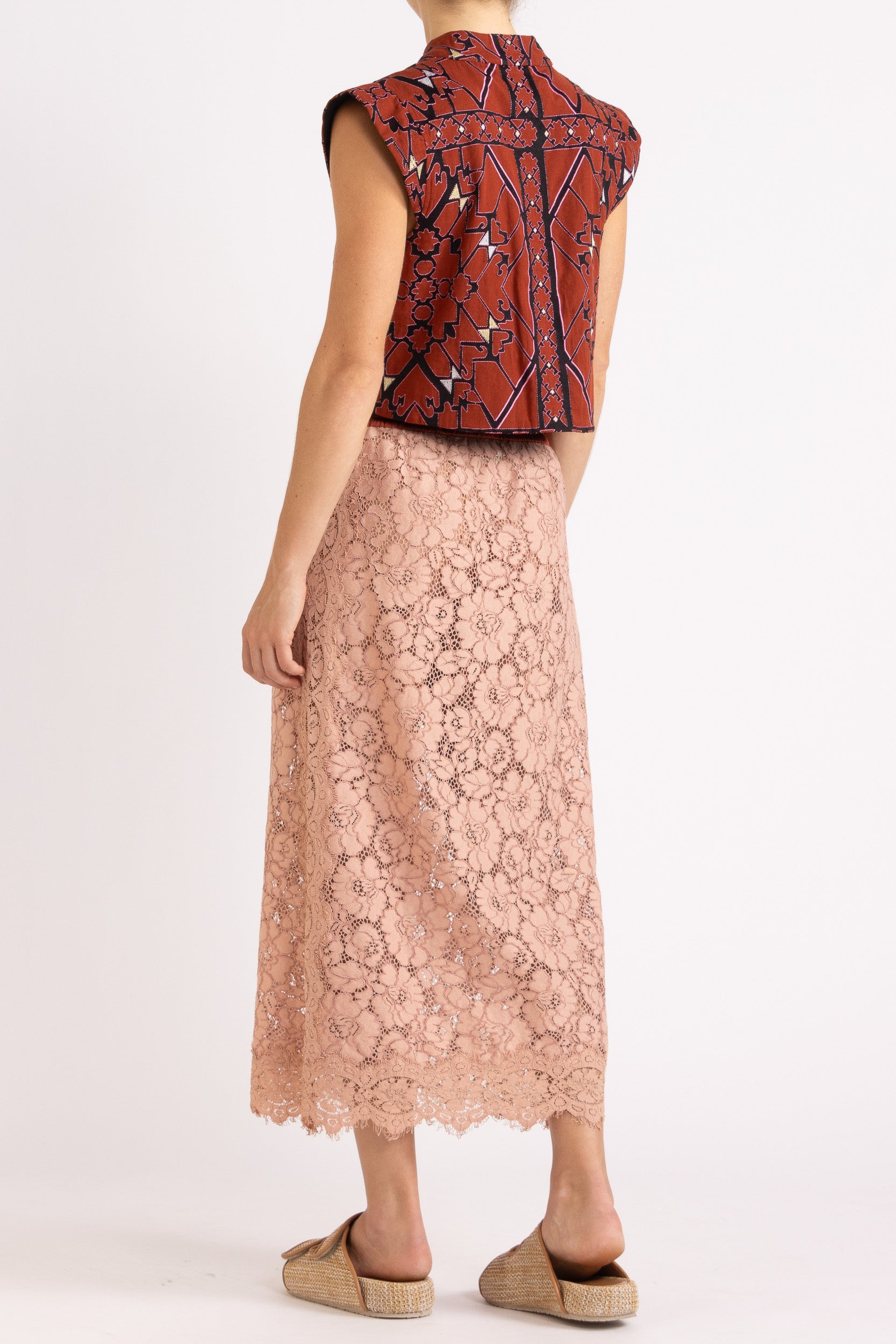 Tilly Drawstring Lace Skirt