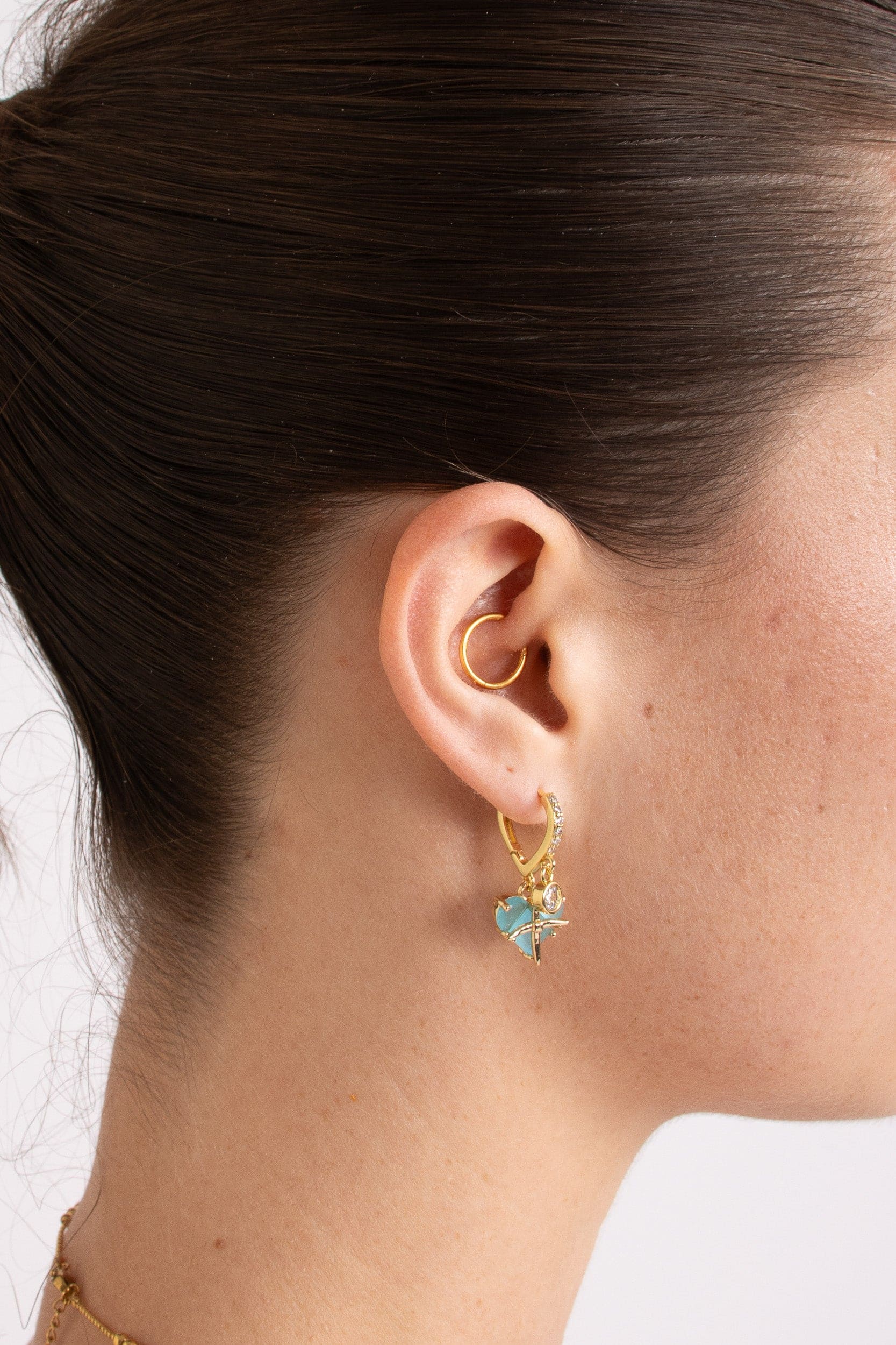 Gabbi Kelly Aqua Heart Double Huggies