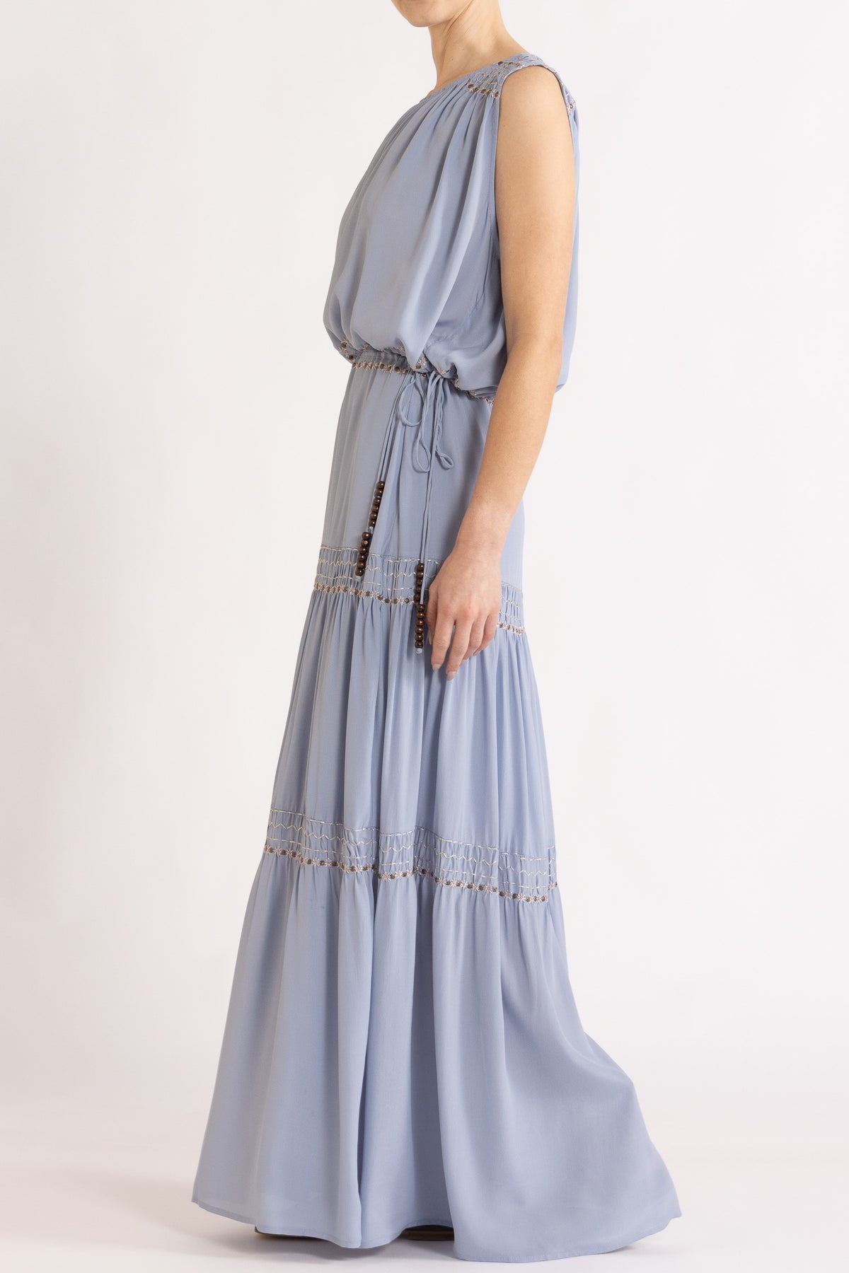 Gemini Crepe De Chine Sleeveless Top