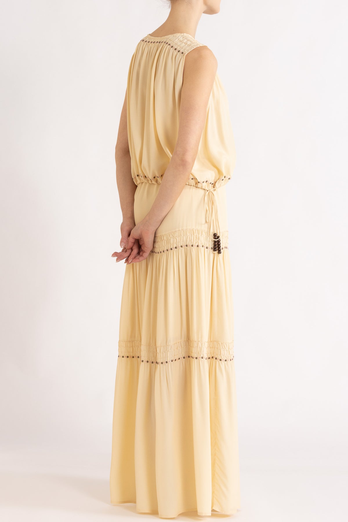 Gemini Crepe De Chine Sleeveless Top