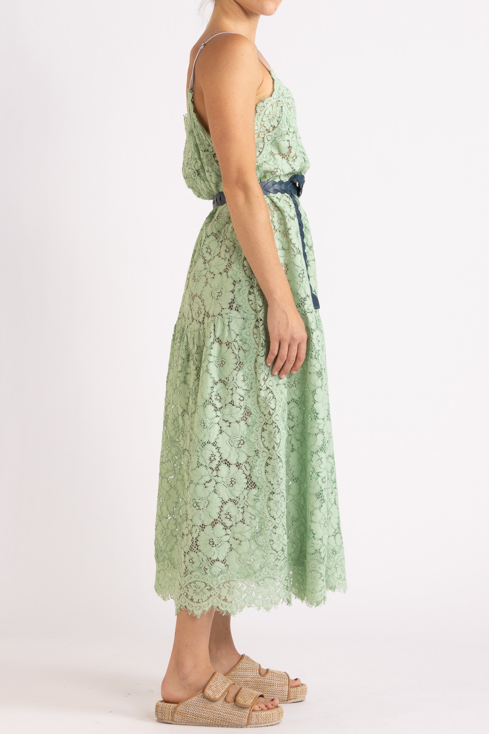 Tilly V Neck Lace Dress