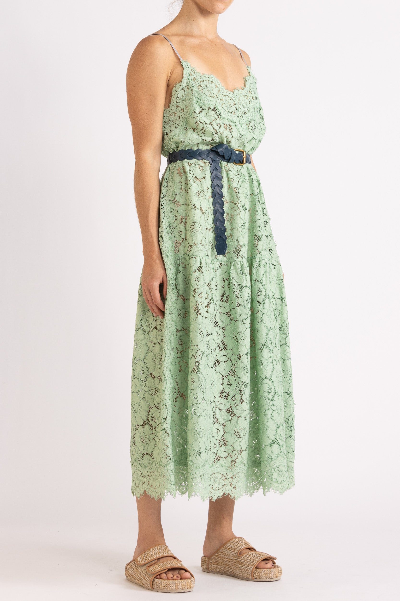 Tilly V Neck Lace Dress