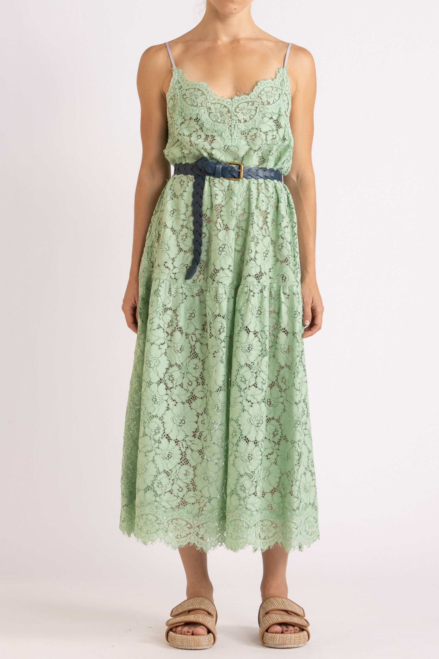 Tilly V Neck Lace Dress