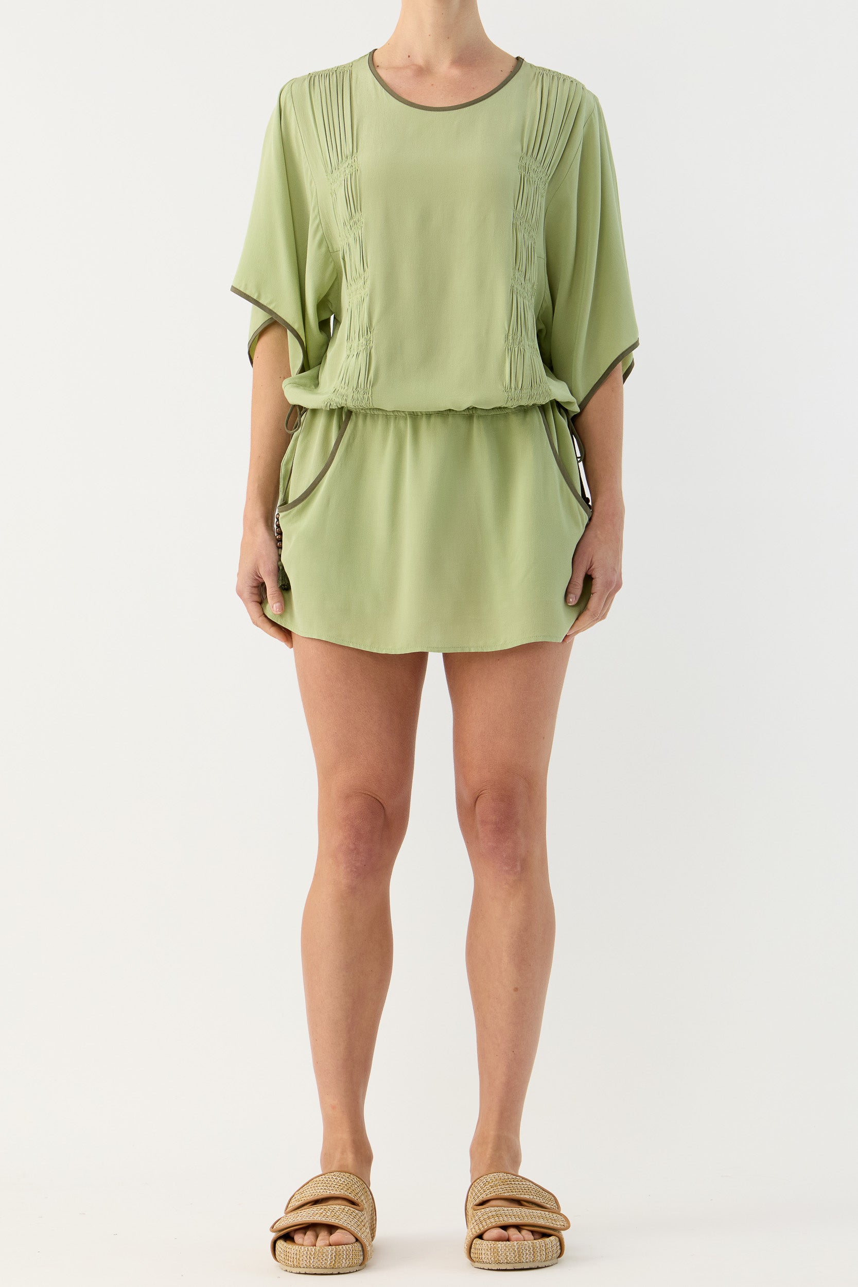 Marigold Gathered Short Tunic