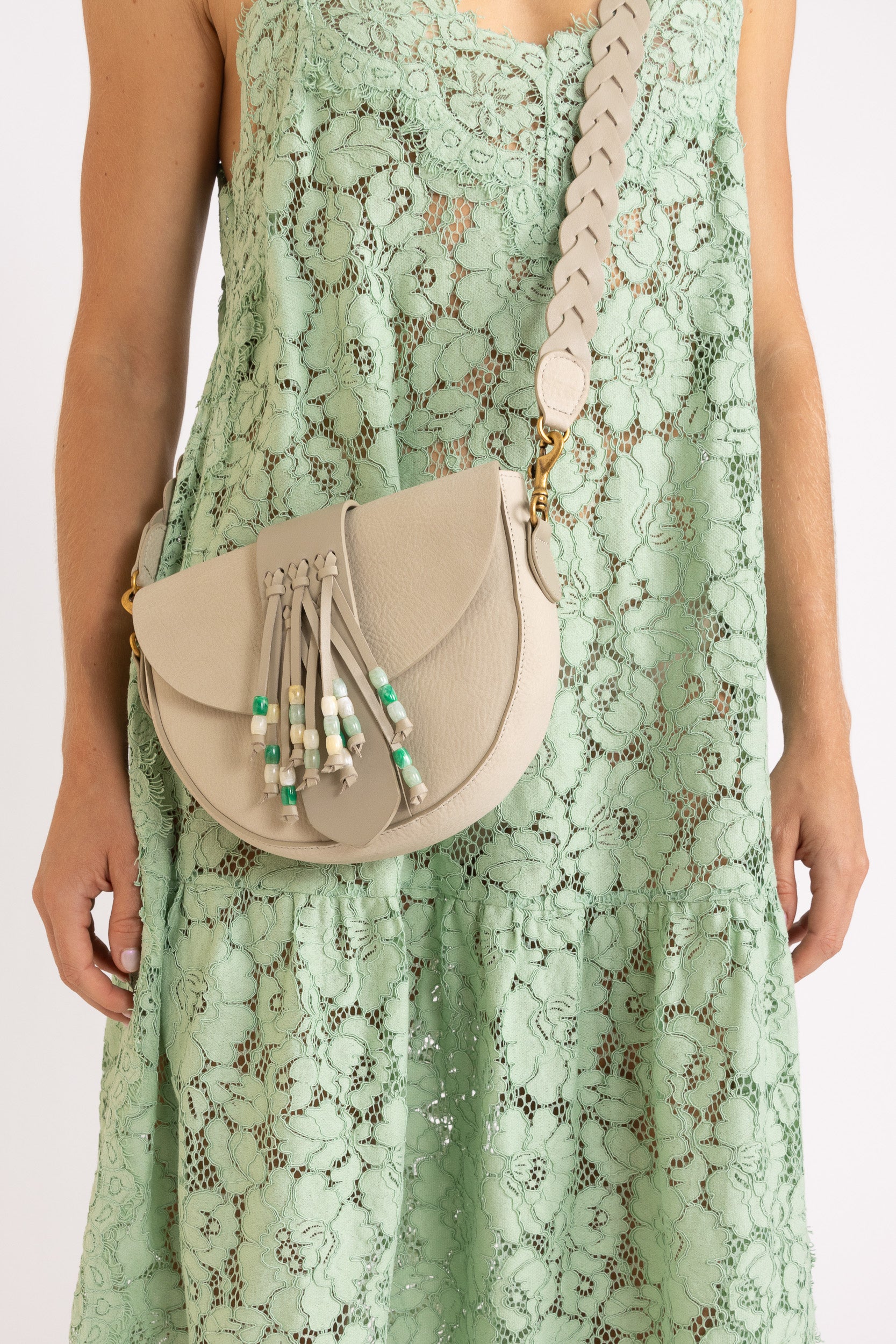 Alchemy Beaded Leather Pouch