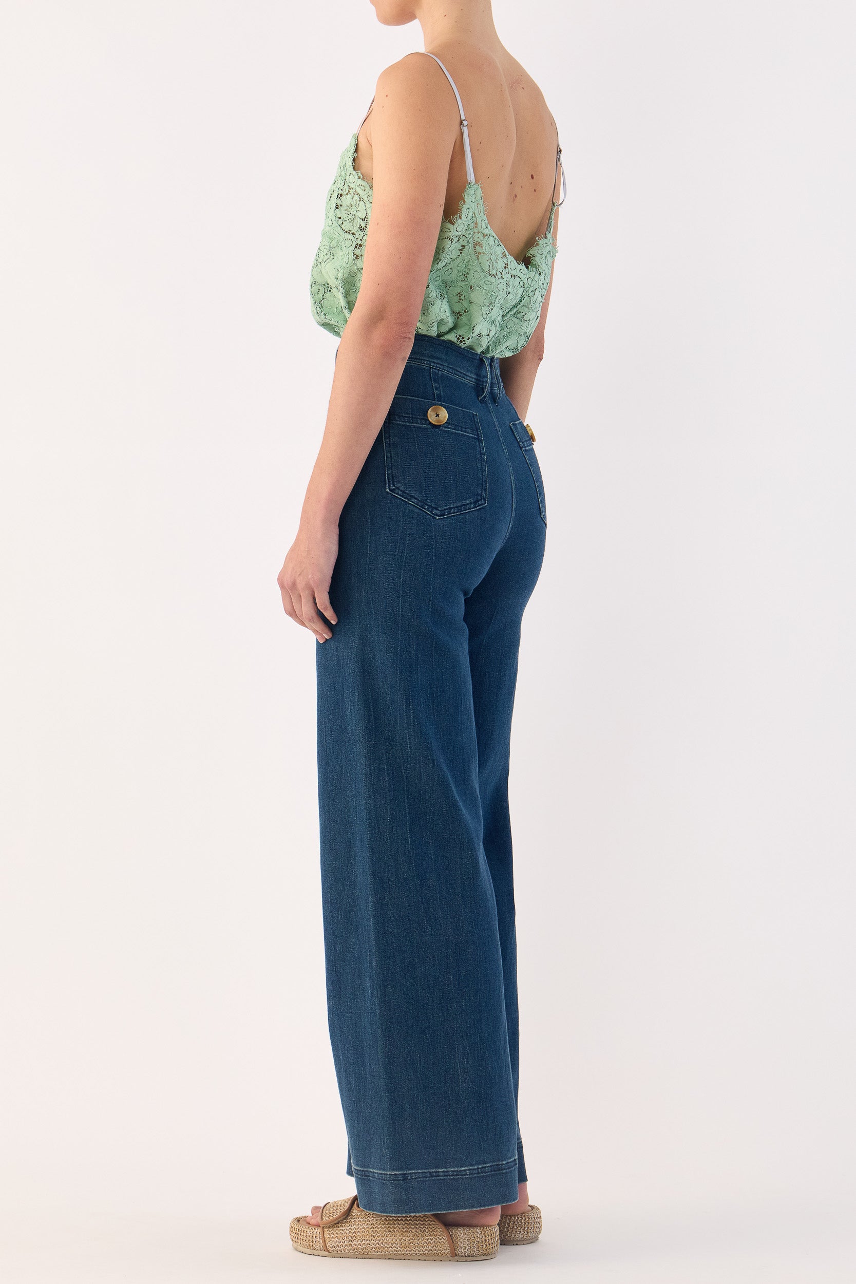 Tilly V Neck Lace Cami