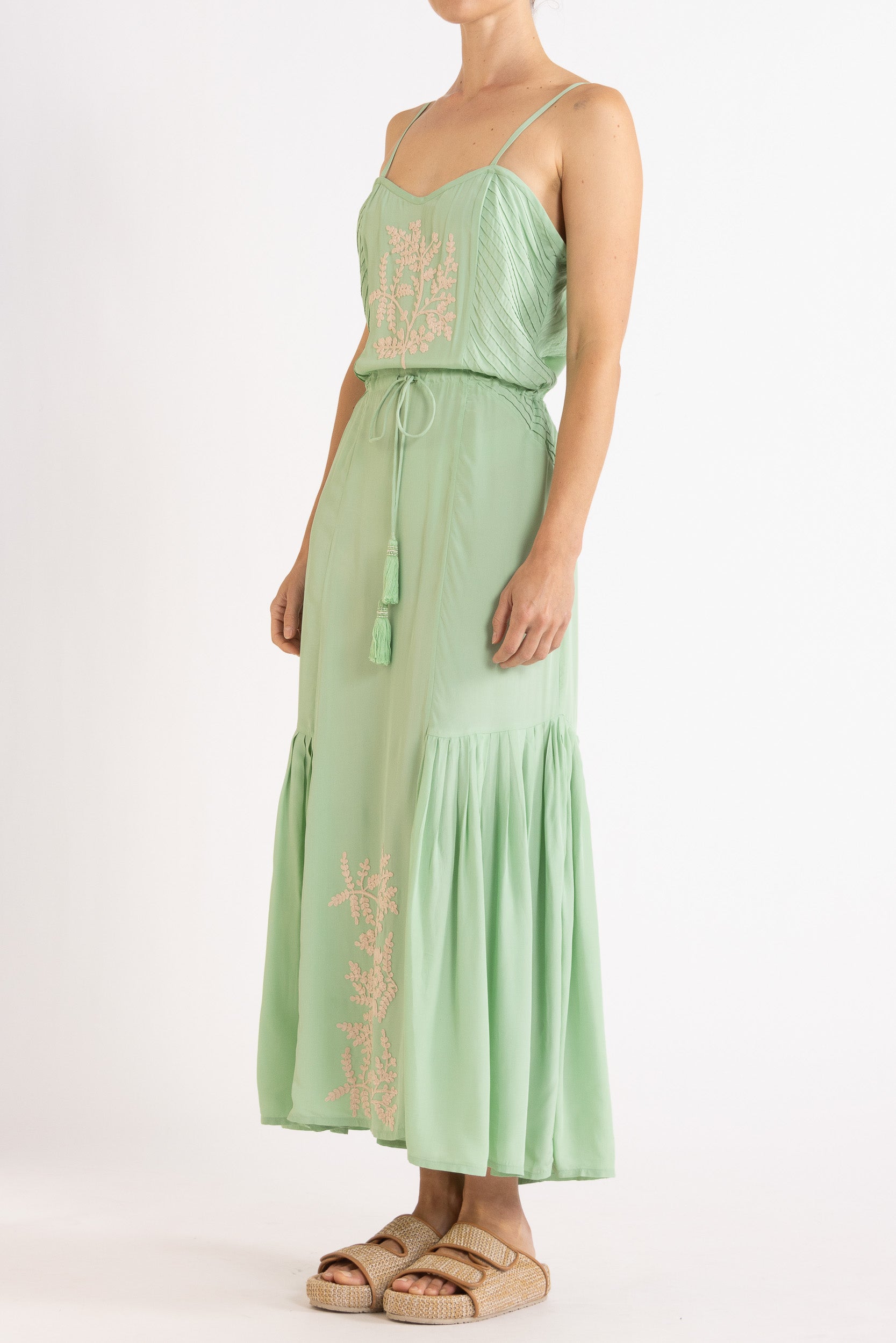 Elsie Embroidered Cami Dress