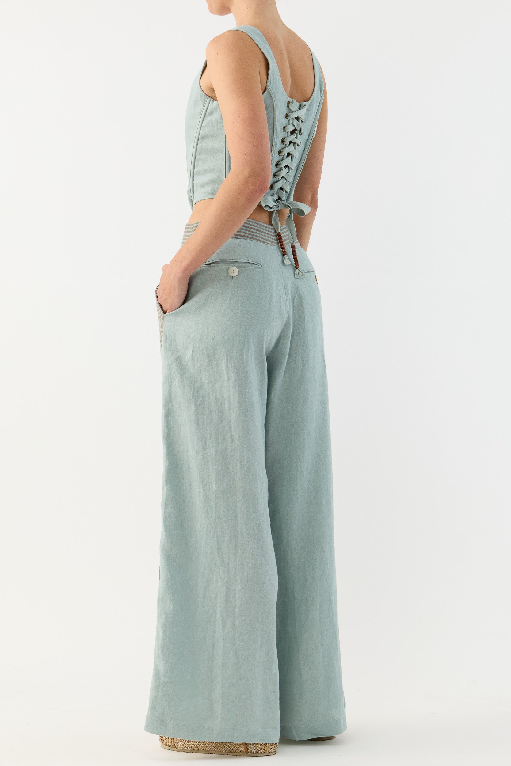 Seven Wide Leg Linen Pant