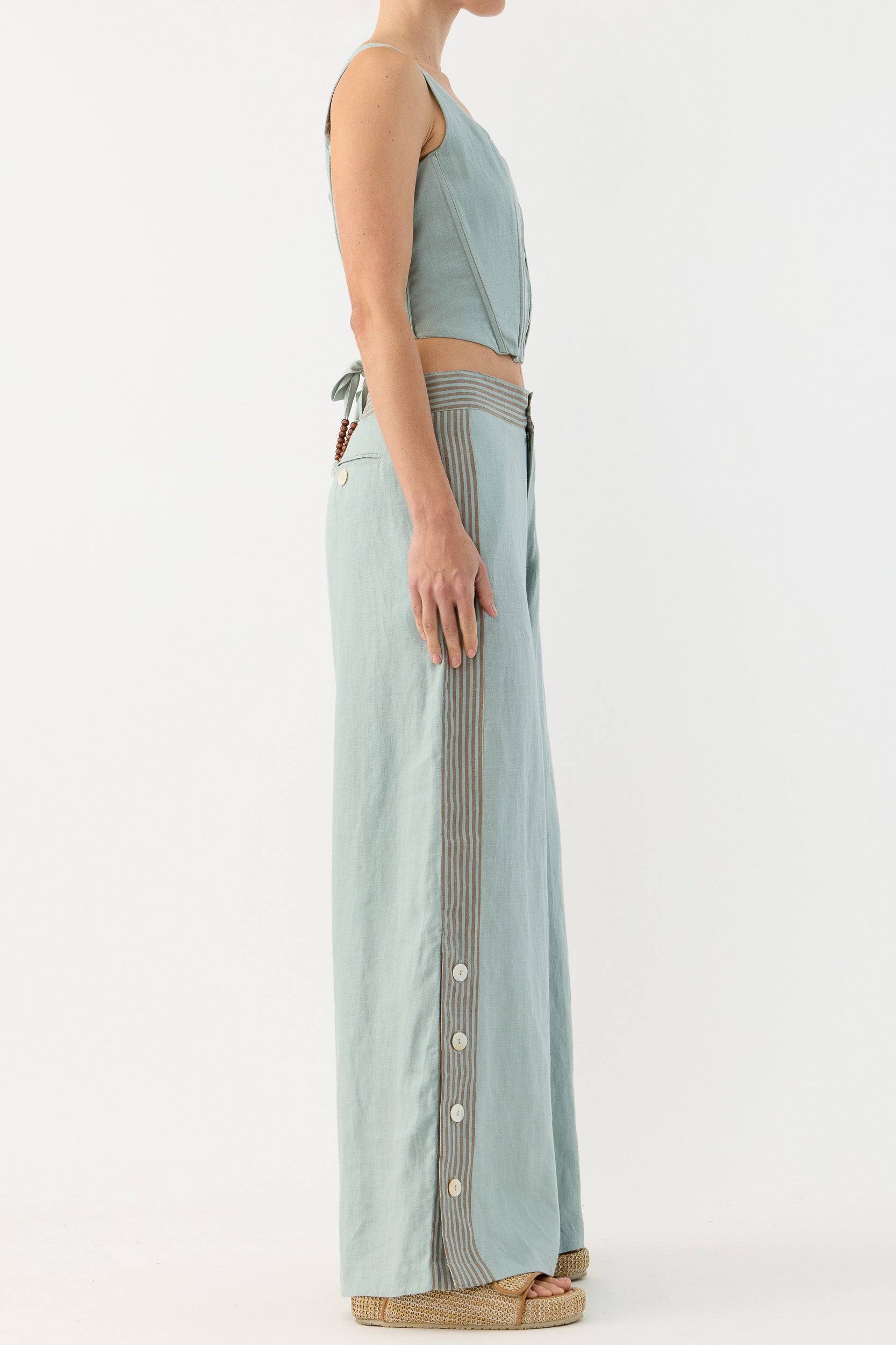 Seven Wide Leg Linen Pant