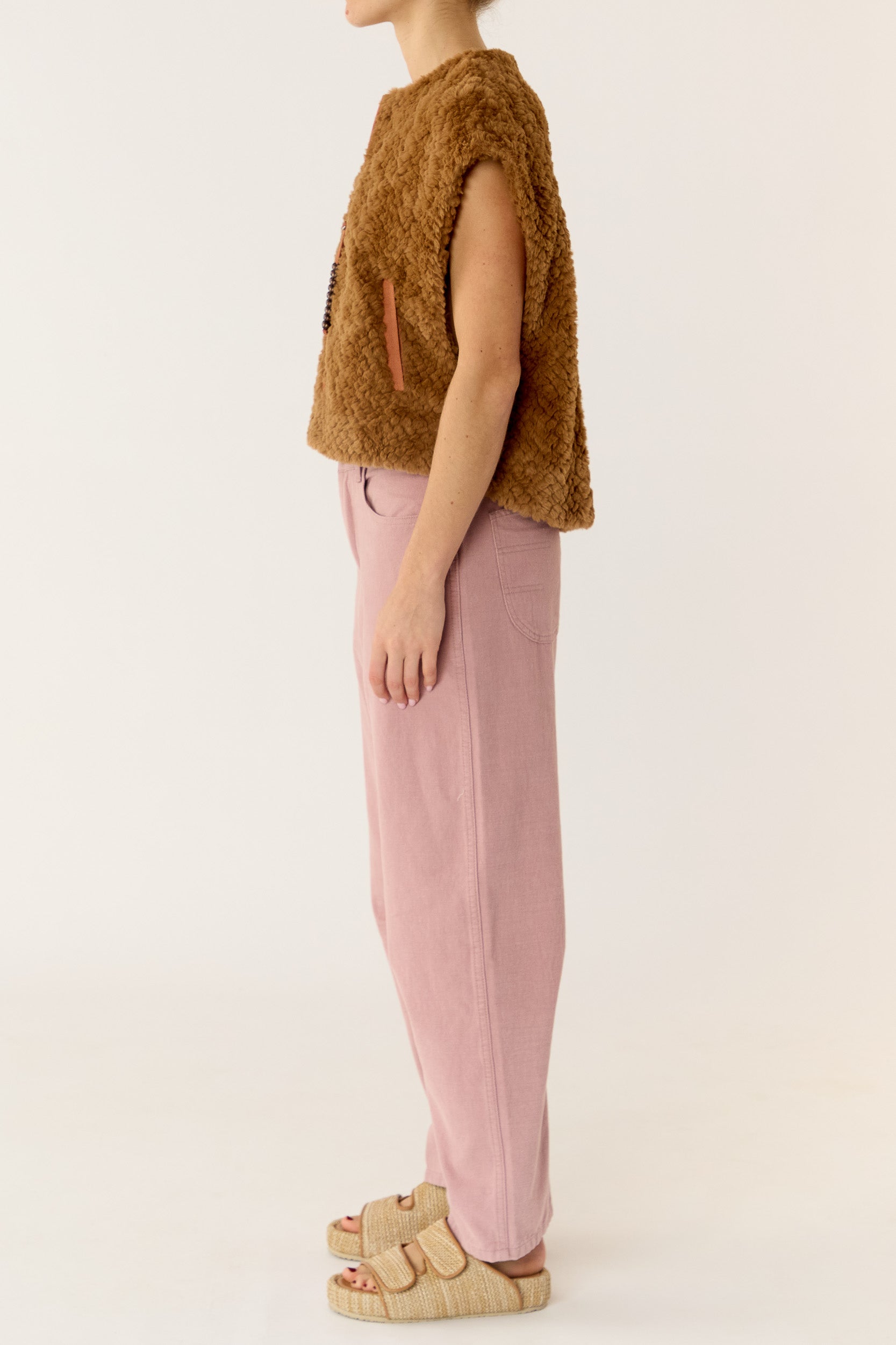 Key Faux Fur Vest