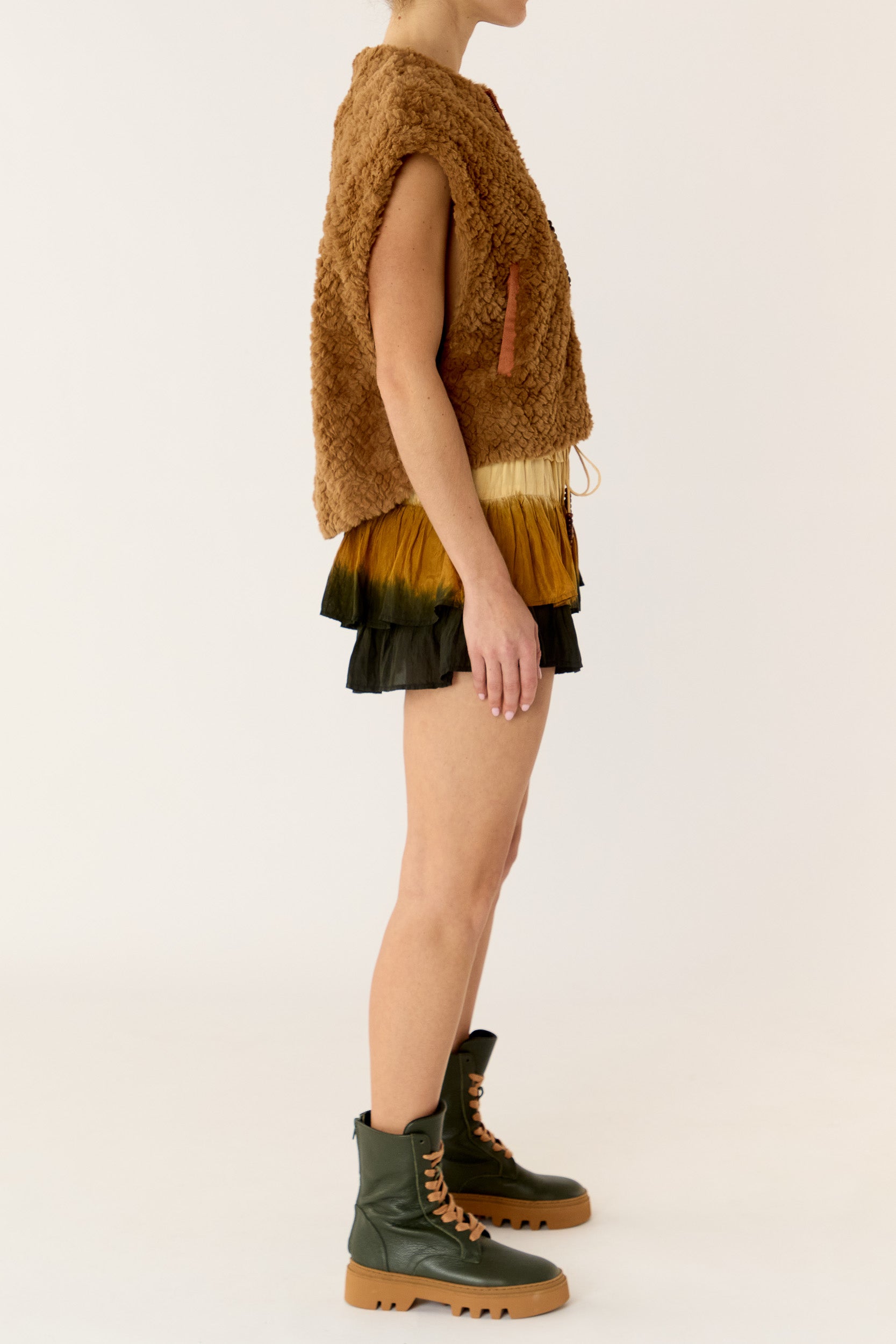 Jazz Silk Habotai Frill Short