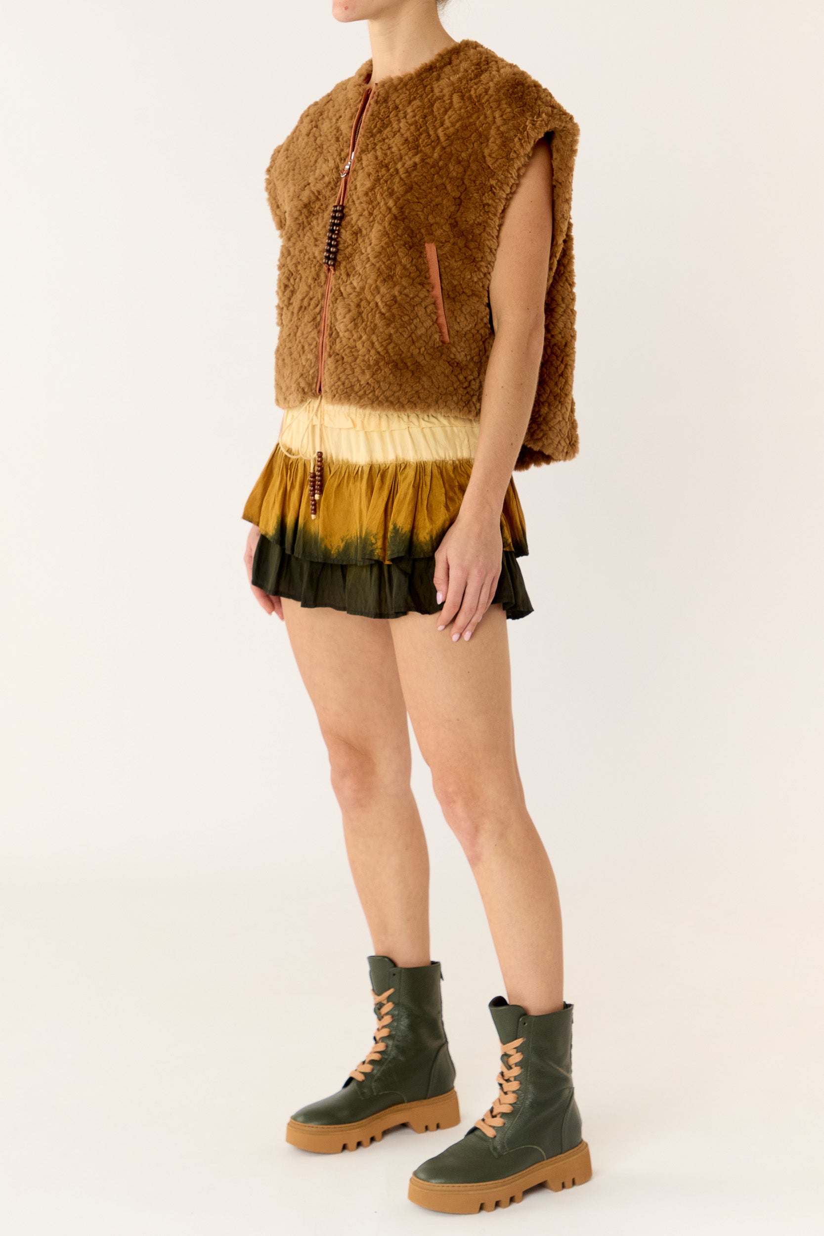 Jazz Silk Habotai Frill Short