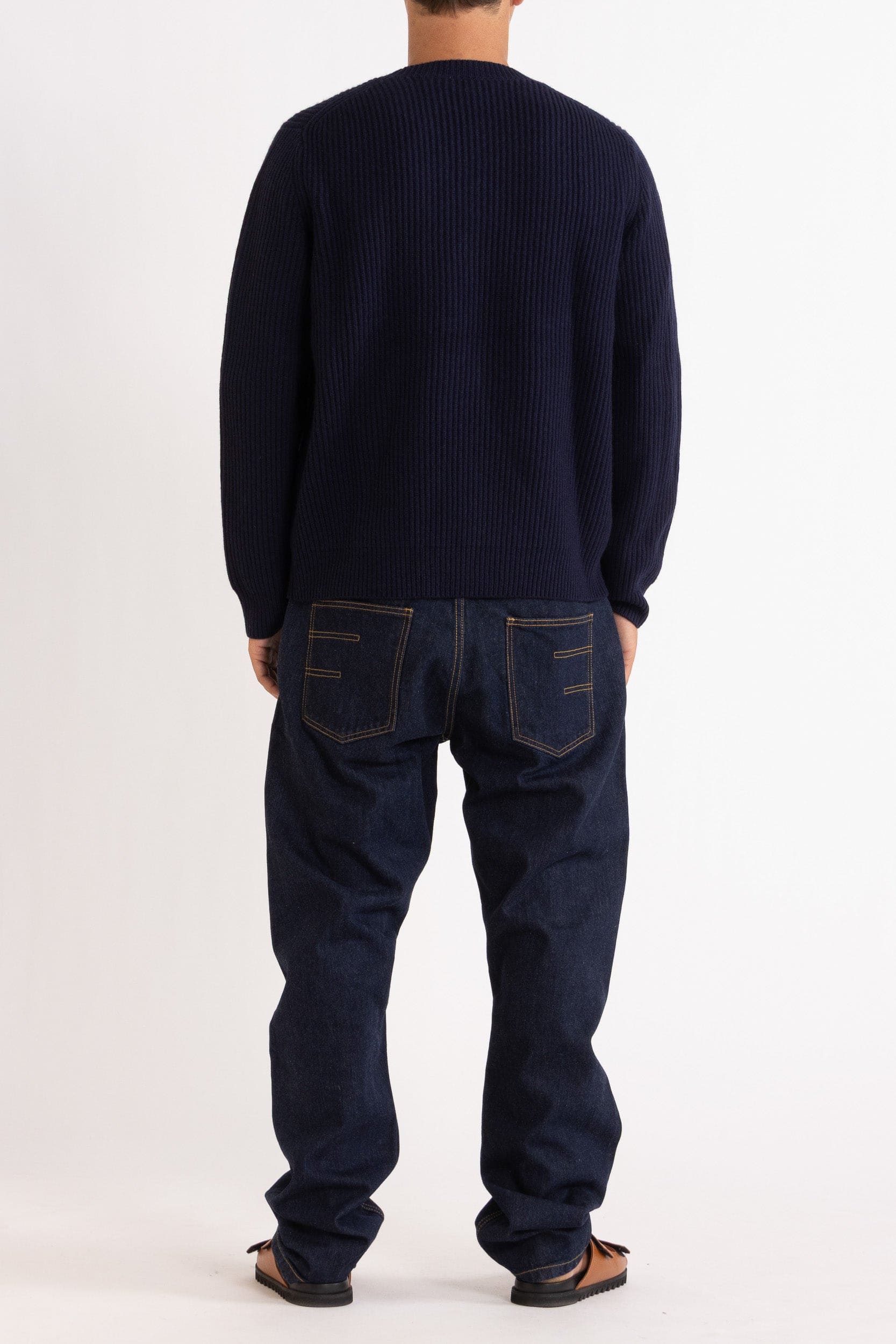 Marcus Wool-Cashmere Crew Sweater