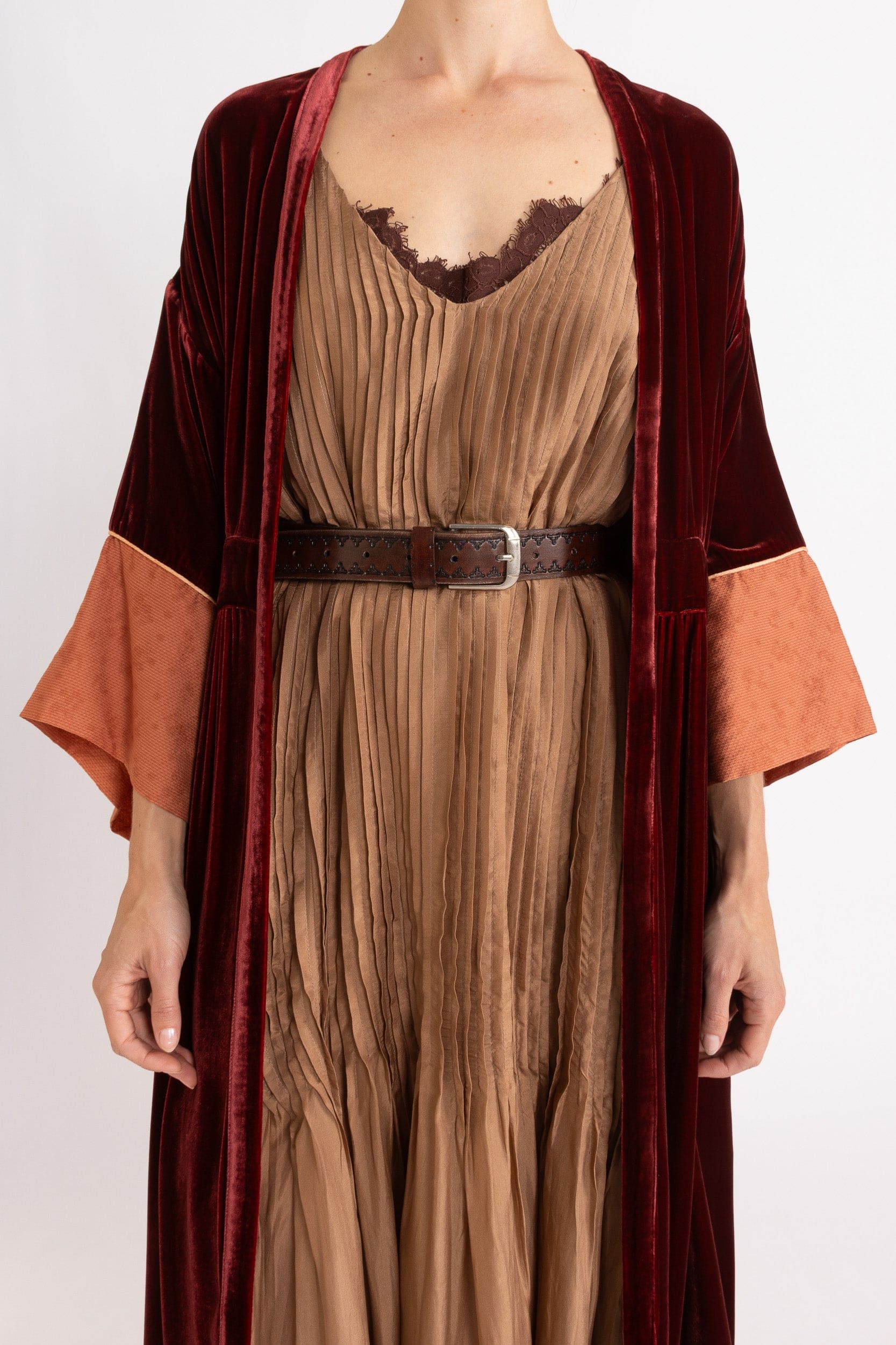 Deme Velvet Satin Duster