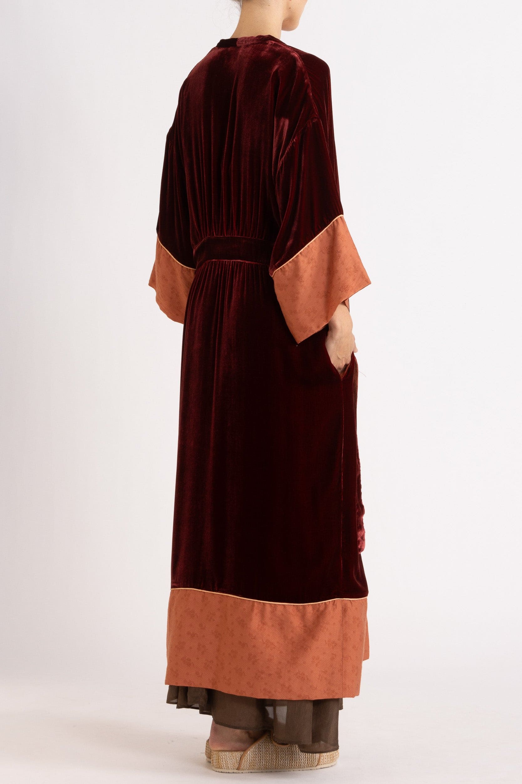 Deme Velvet Satin Duster