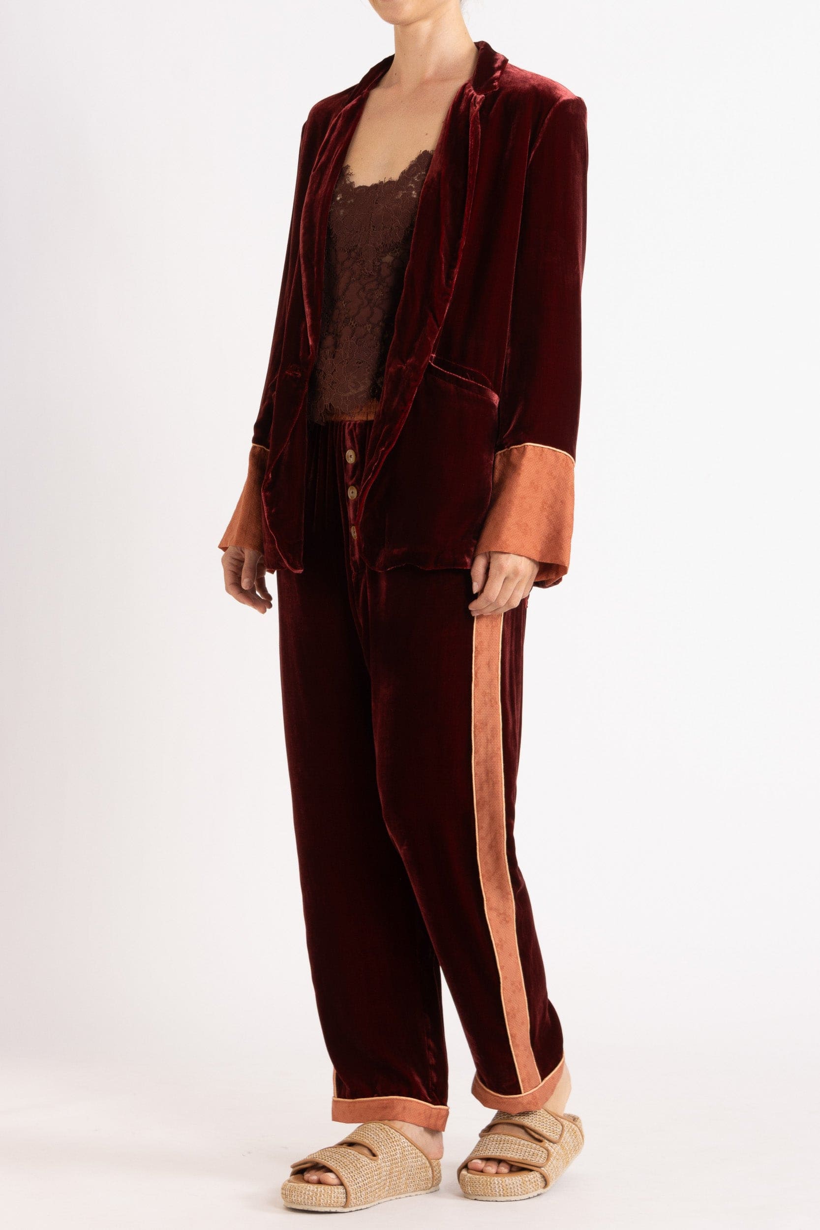 Deme Velvet Satin Pant