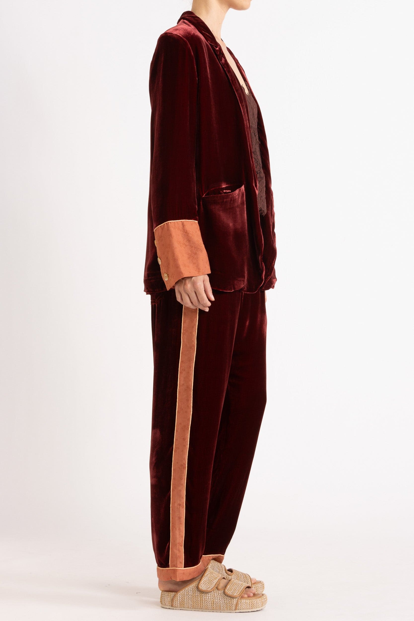 Deme Velvet Satin Pant