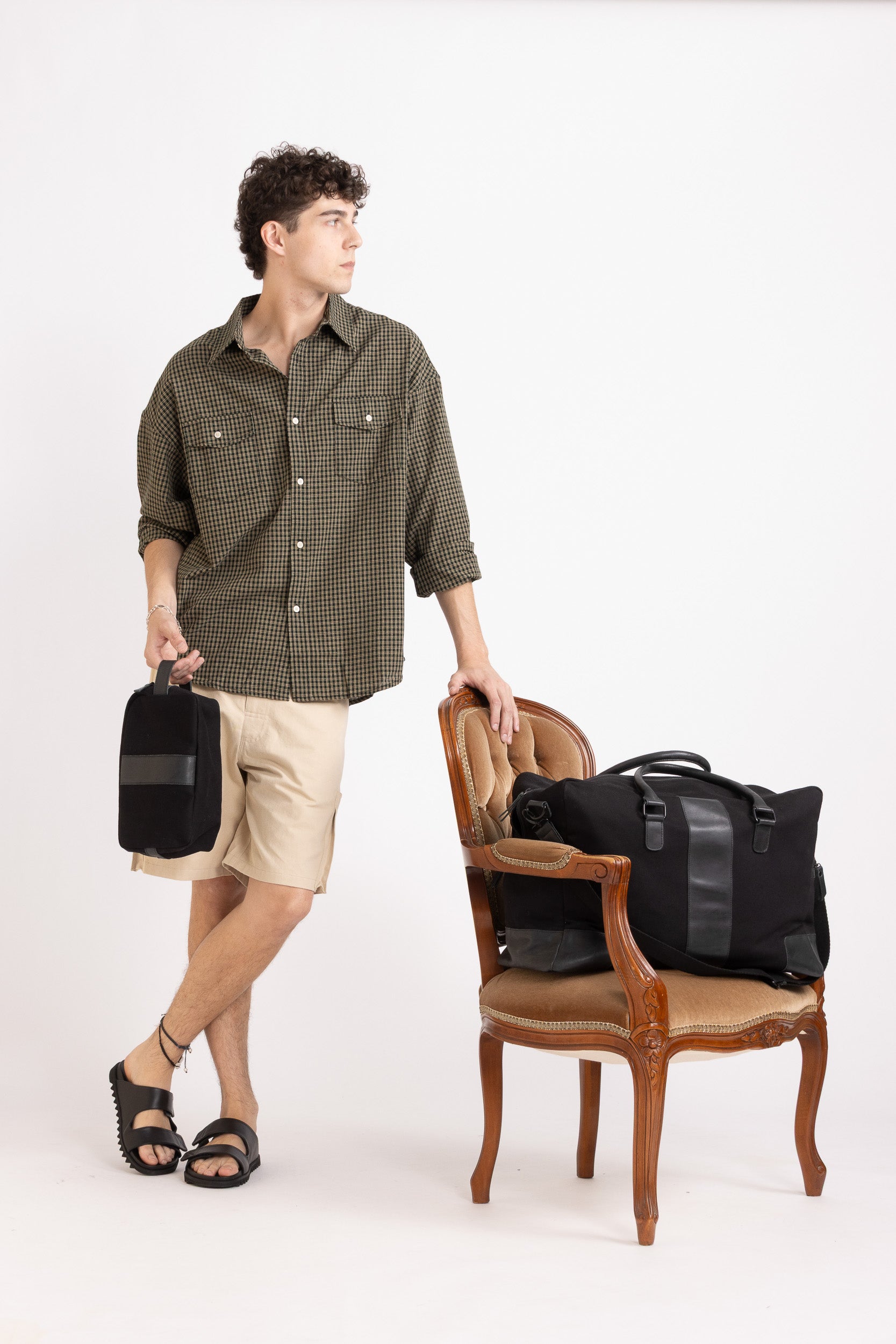 Hunter Canvas & Leather Duffel Bag