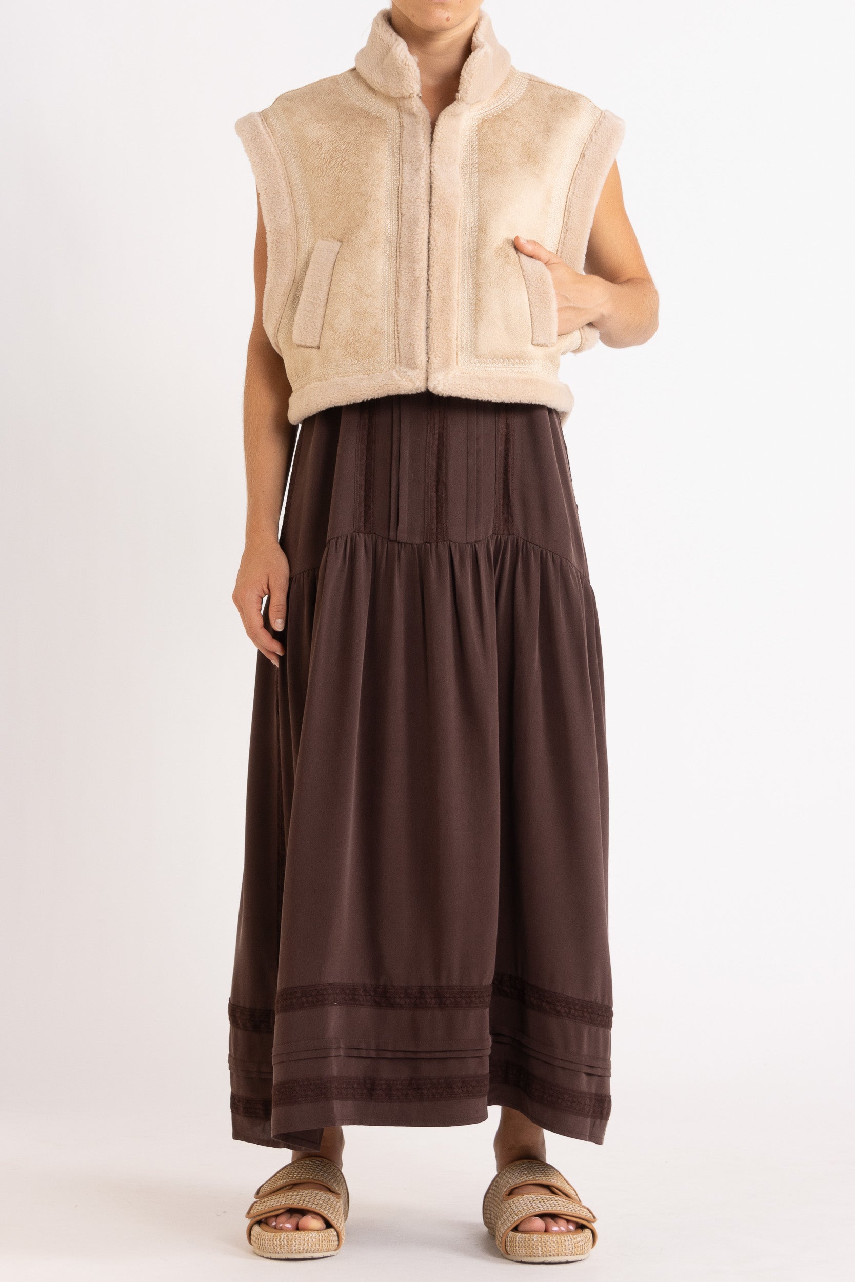 Albrey Silk Crepe Dress