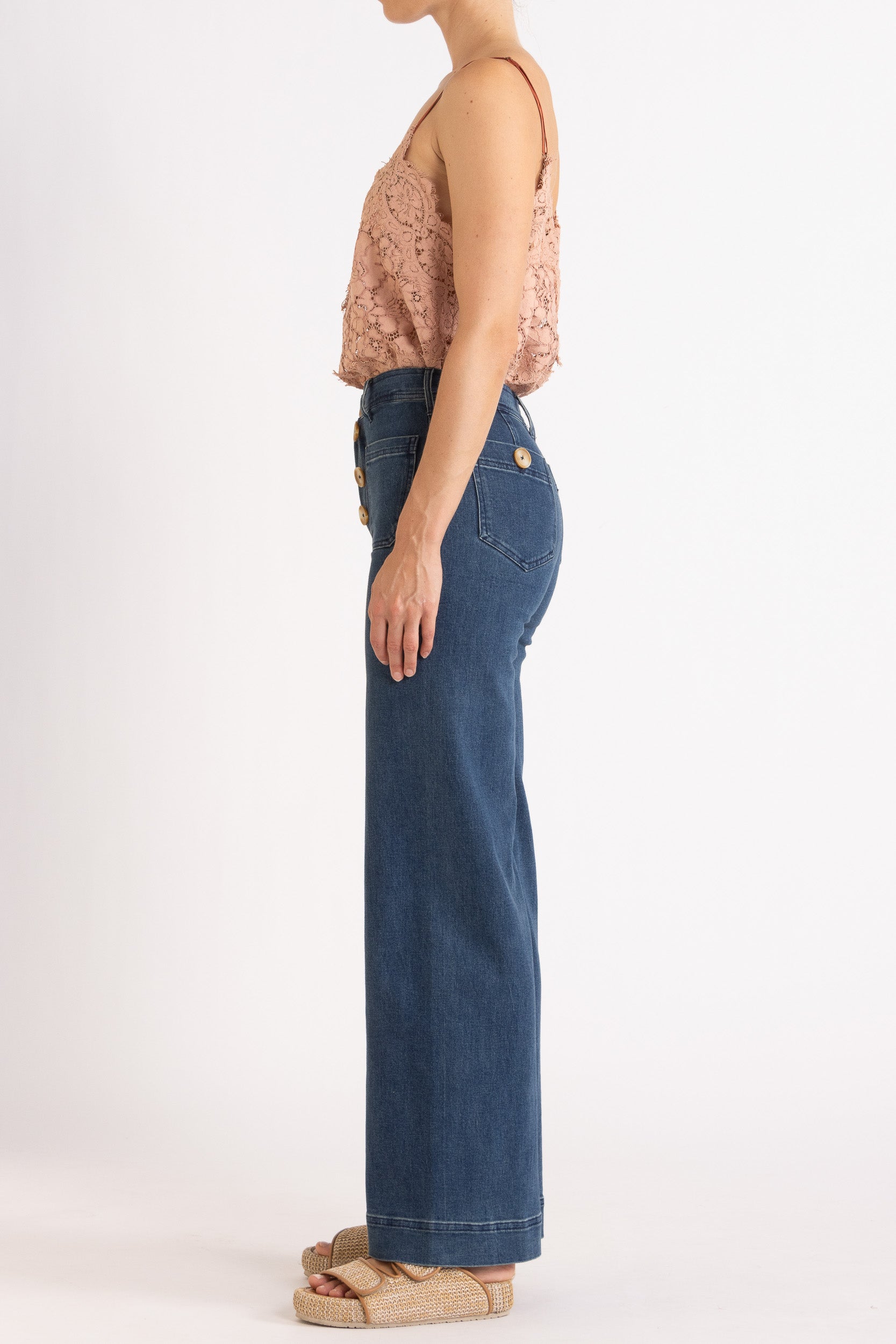 Tilly V Neck Lace Cami