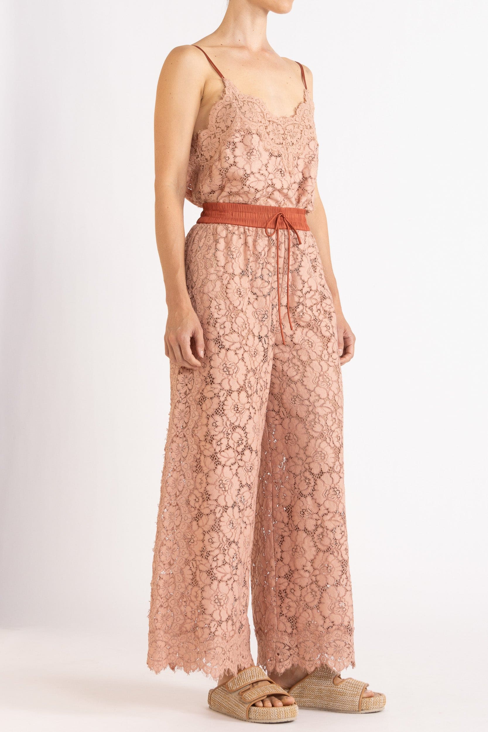 Tilly Wide Leg Lace Pant