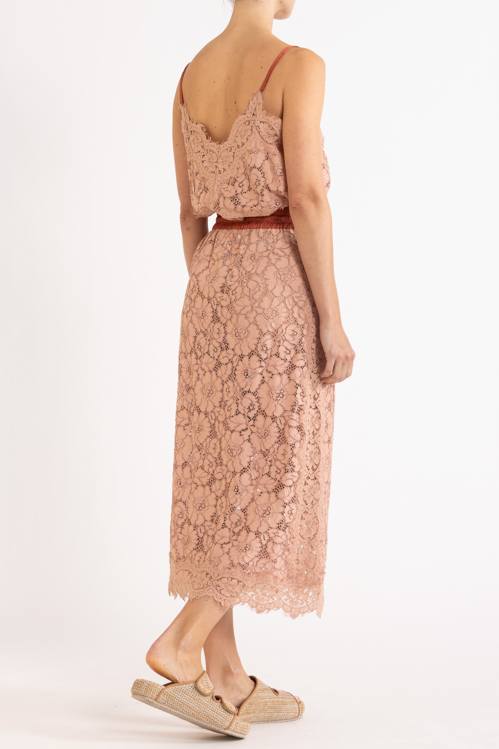 Tilly Drawstring Lace Skirt