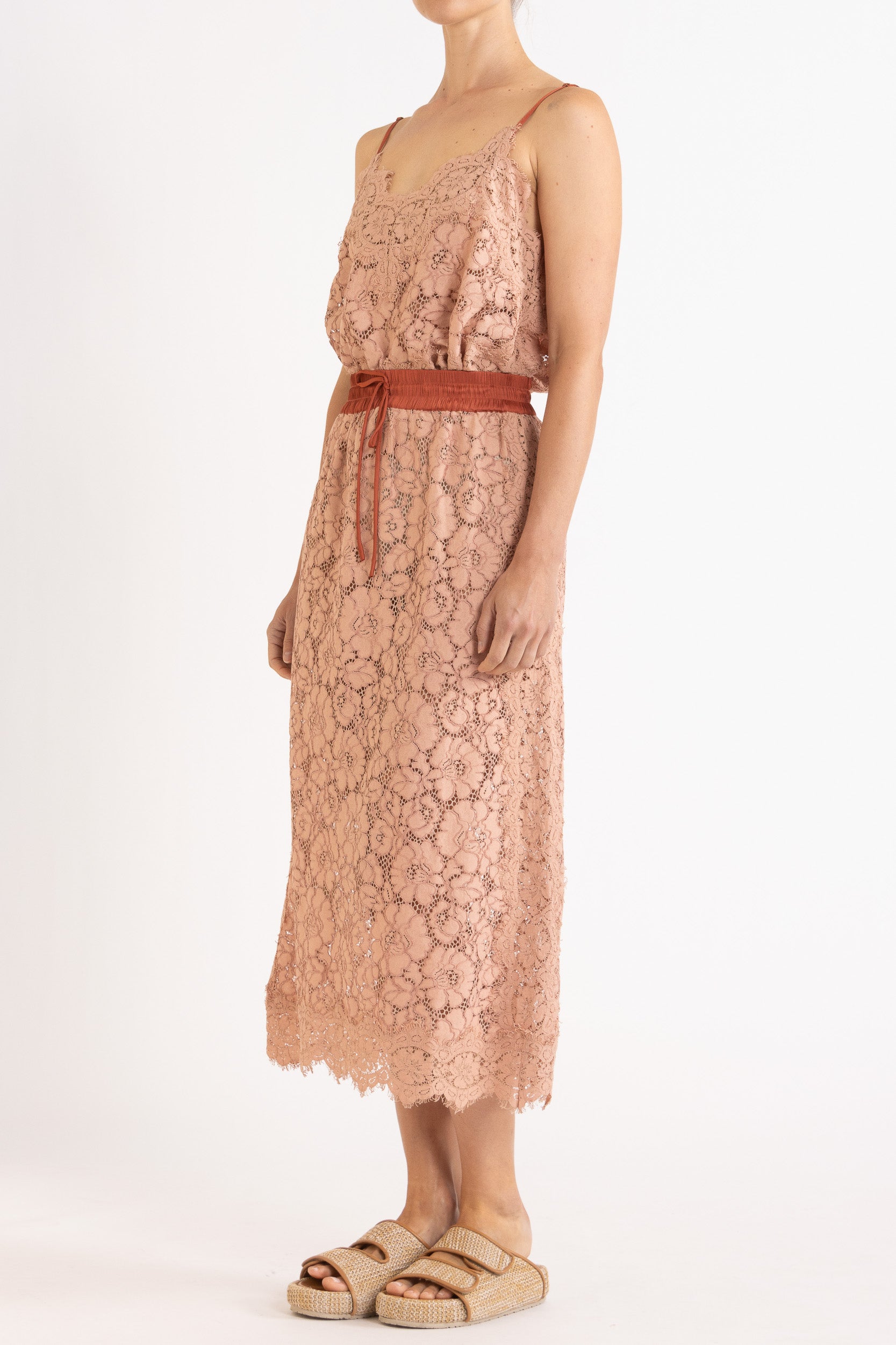 Tilly Drawstring Lace Skirt