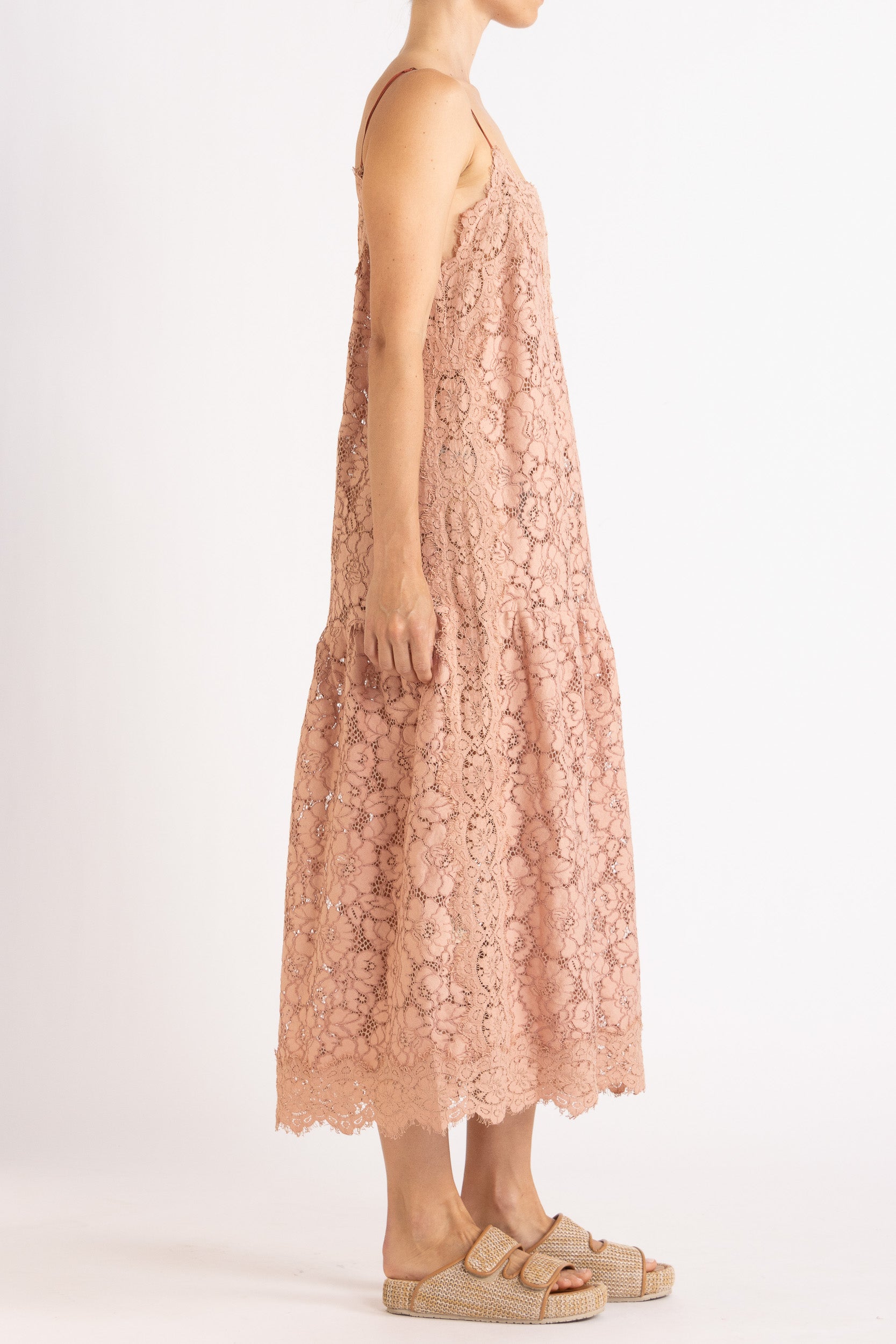 Tilly V Neck Lace Dress