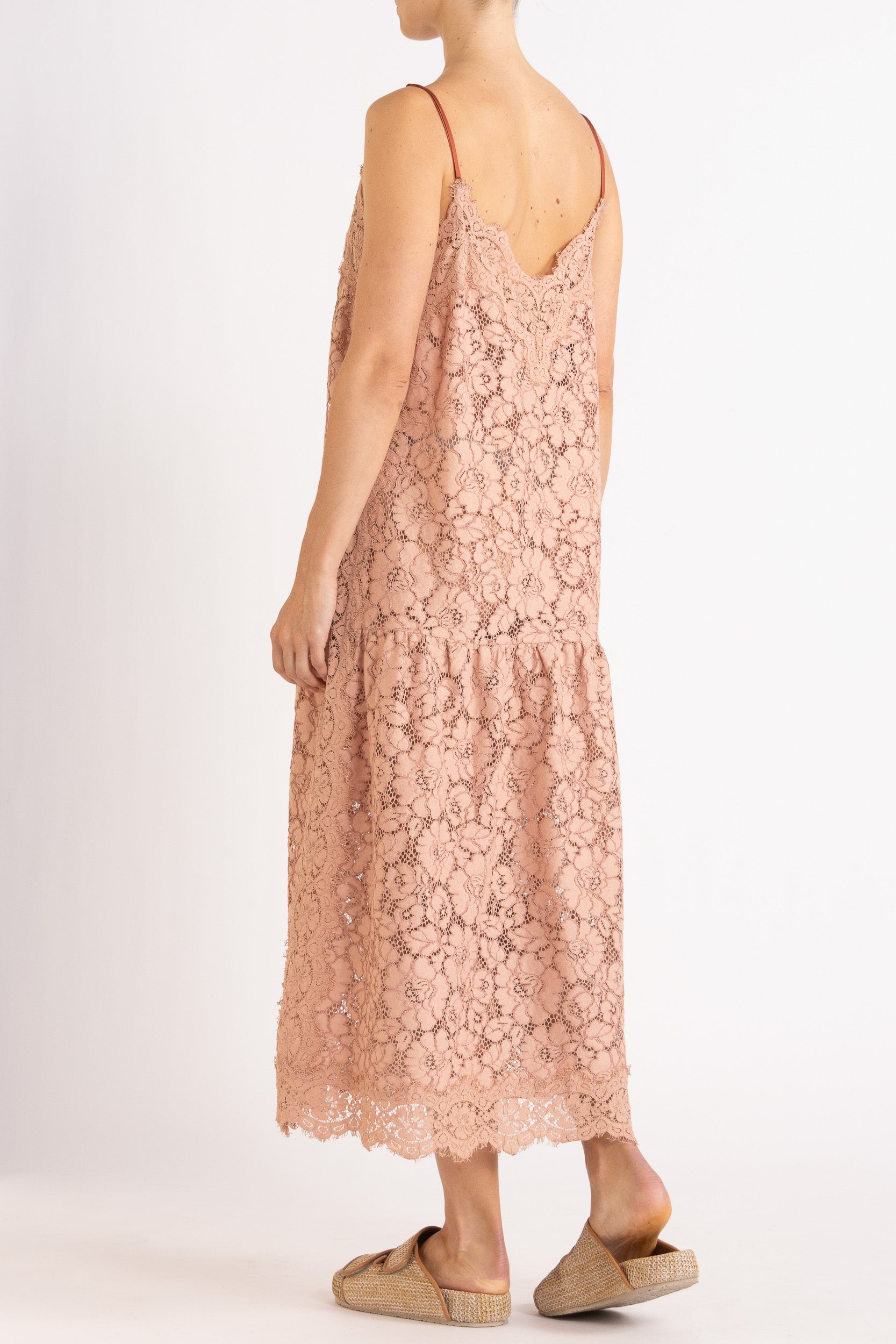 Tilly V Neck Lace Dress
